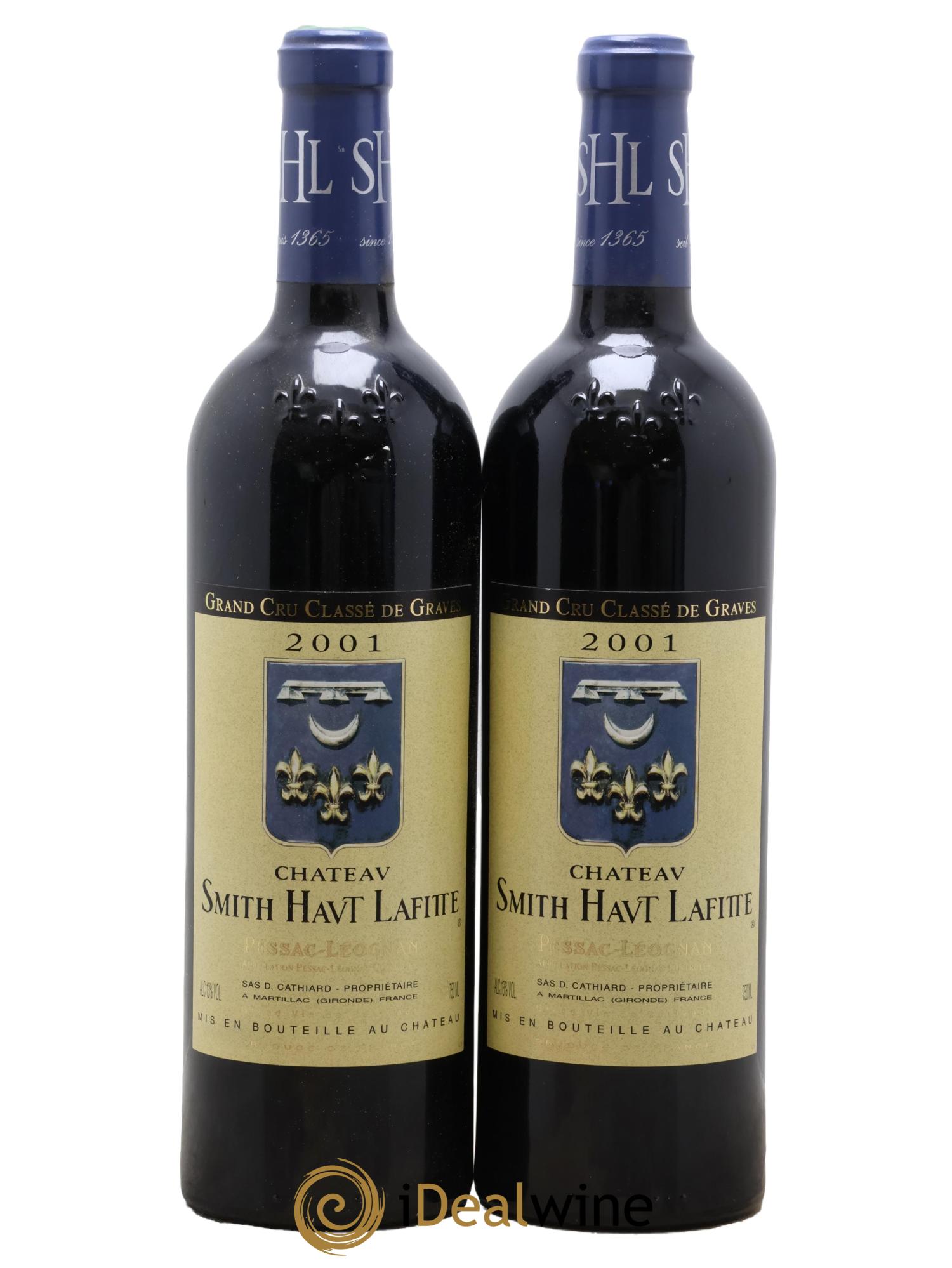 Château Smith Haut Lafitte Cru Classé de Graves 2001 - Lot of 2 bottles - 0