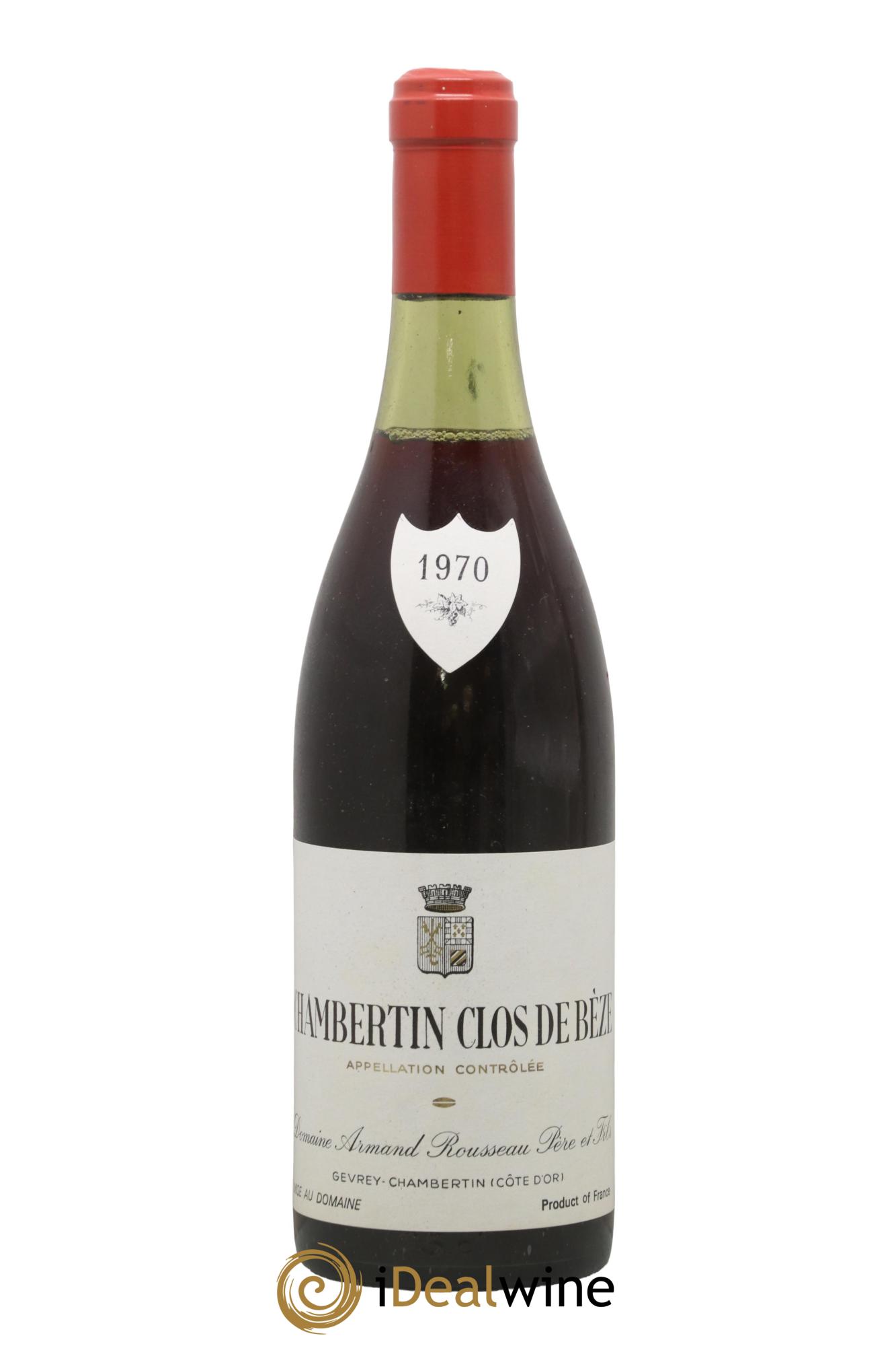 Chambertin Clos de Bèze Grand Cru Armand Rousseau (Domaine) 1970 - Lot of 1 bottle - 0