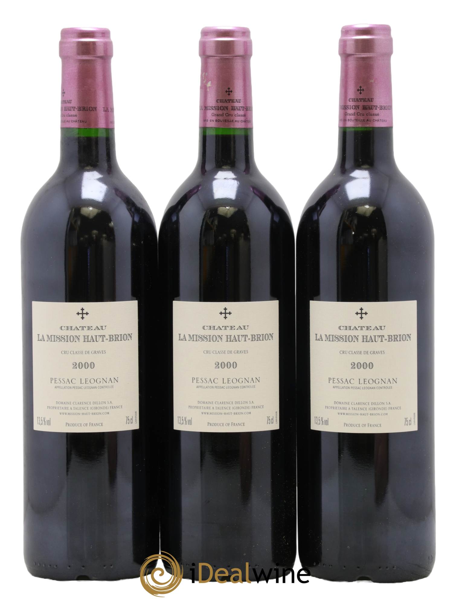 Château la Mission Haut-Brion Cru Classé de Graves 2000 - Lot of 6 bottles - 4