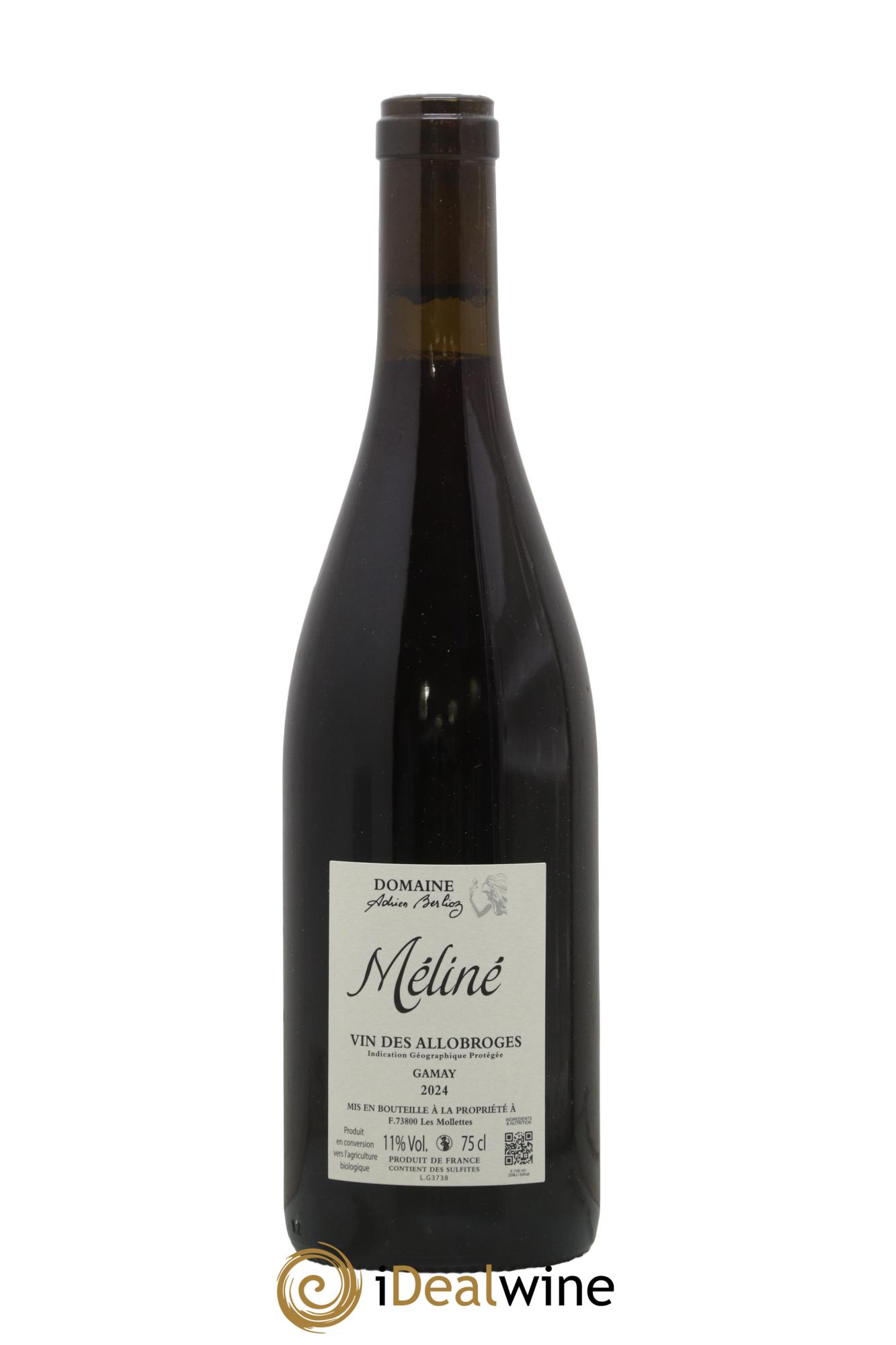IGP Vin des Allobroges Gamay Cuvée Méliné Adrien Berlioz 2024 - Lot of 1 bottle - 1
