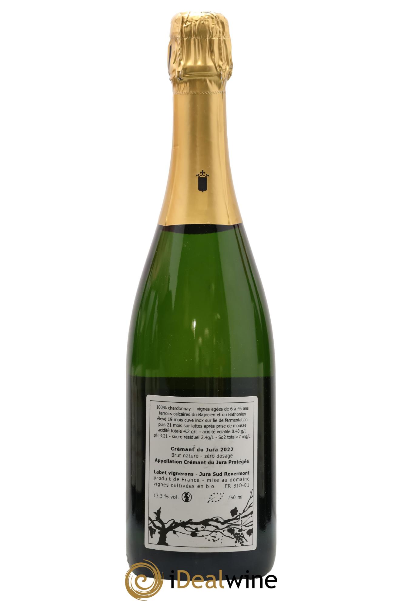 Crémant du Jura Romain - Julien - Charline Labet 2022 - Lotto di 1 bottiglia - 1