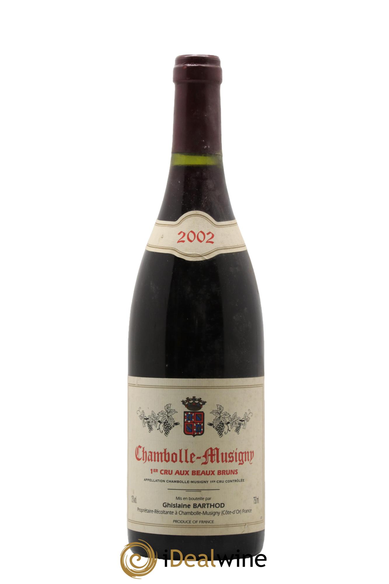 Chambolle-Musigny 1er Cru Aux Beaux Bruns Ghislaine Barthod 2002 - Lot de 1 bouteille - 0