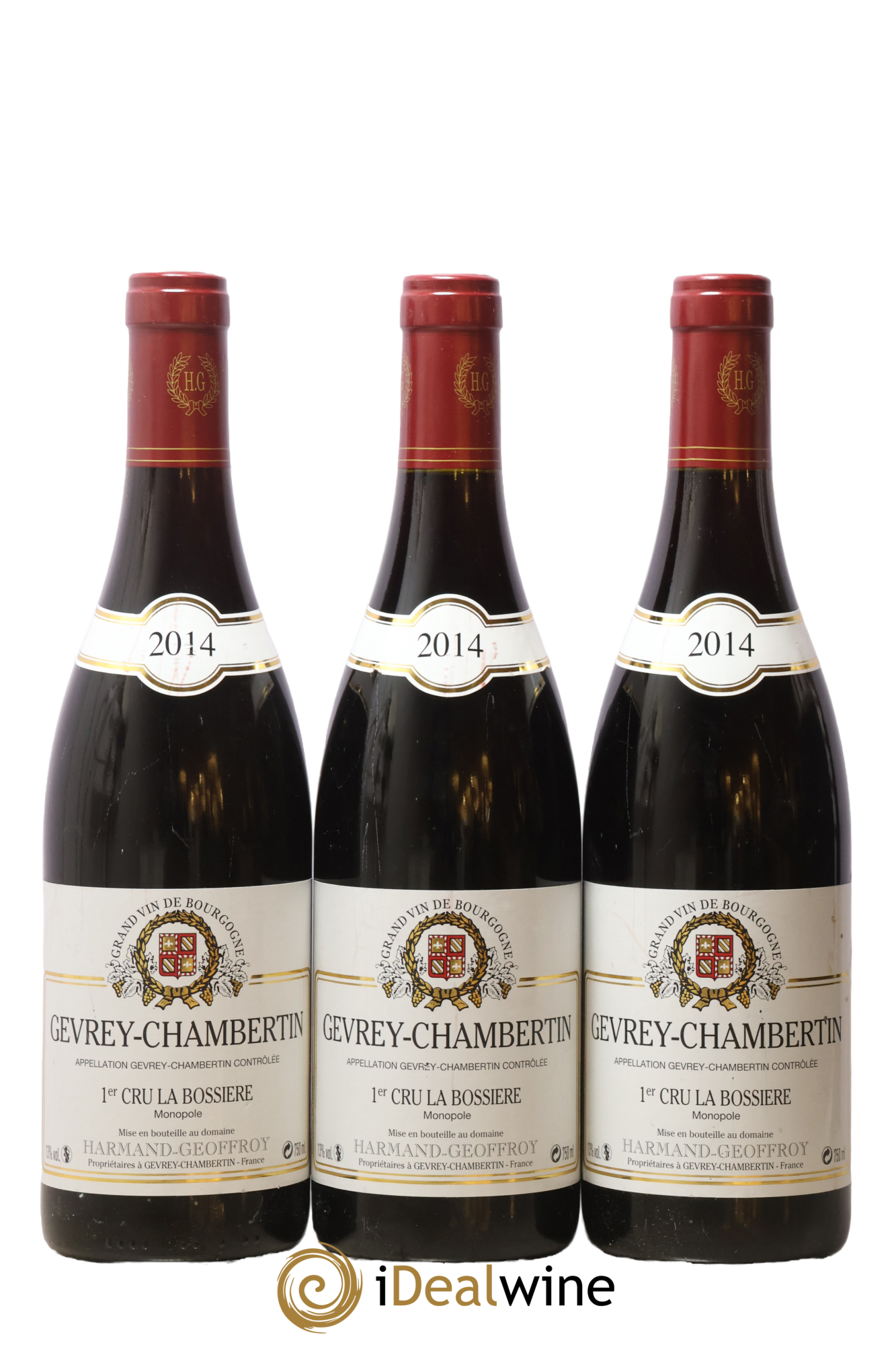Gevrey-Chambertin 1er Cru La Bossière Harmand-Geoffroy (Domaine) 2014 - Lote de 3 botellas - 0