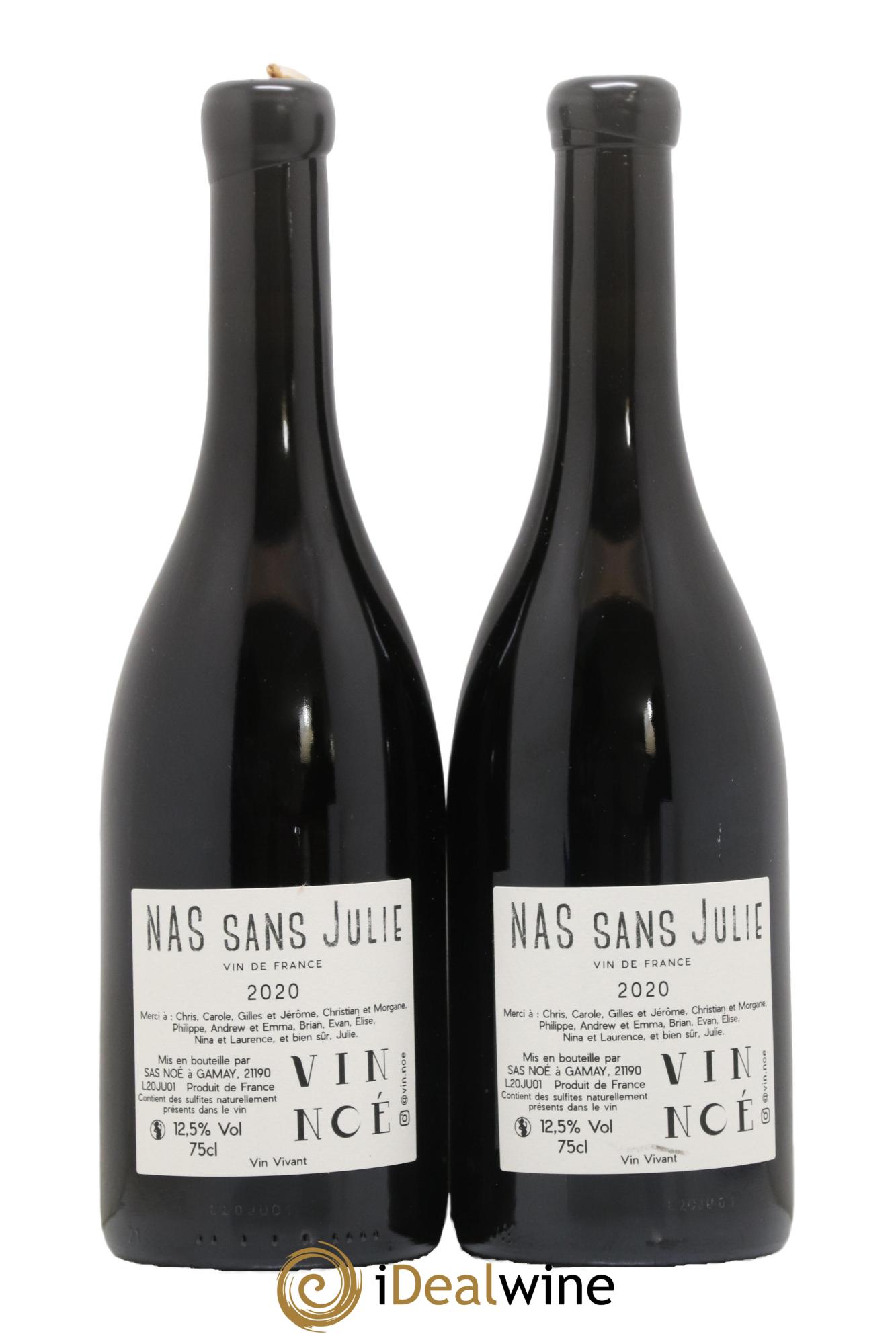Vin de France Nas sans Julie Vin Noé 2020 - Posten von 2 Flaschen - 1