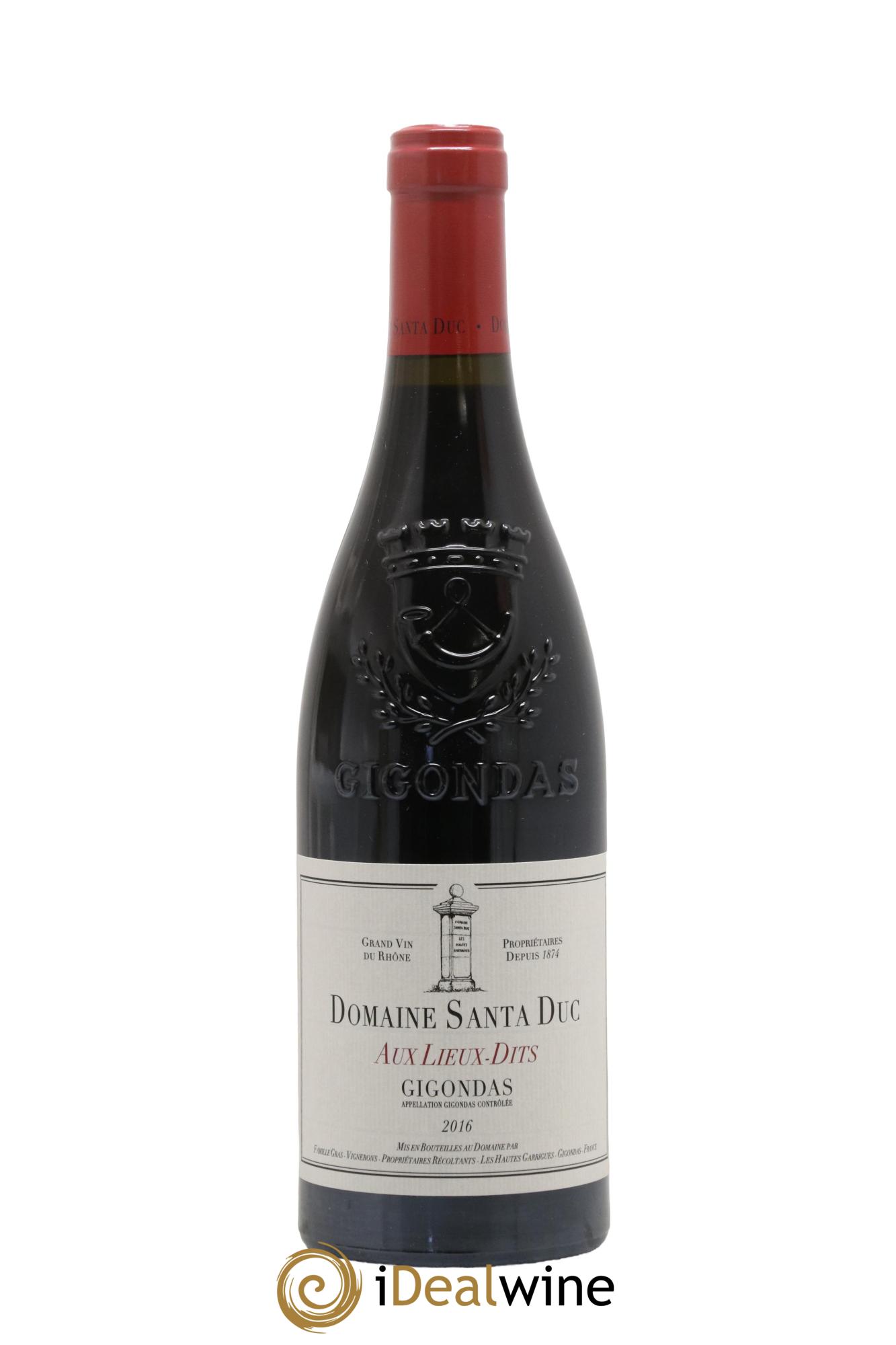Gigondas Santa Duc (Domaine) Aux Lieux dits Famille Gras 2016 - Posten von 1 Flasche - 0