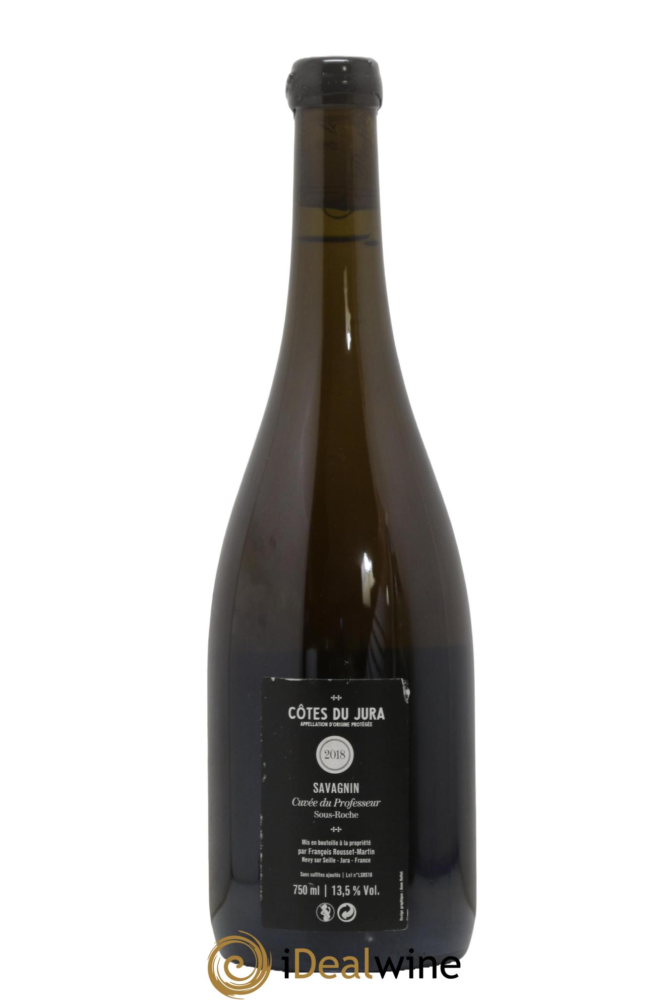 Côtes du Jura Savagnin Cuvée du Professeur François Rousset Martin 2018 - Lot de 1 bouteille - 1