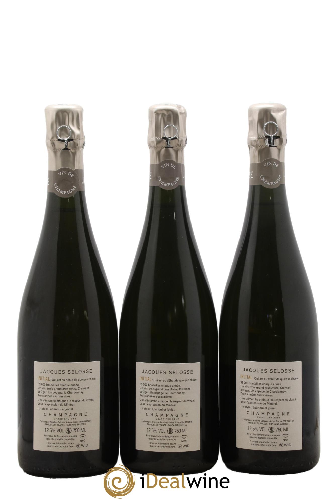 Initial Brut Jacques Selosse - Lot de 3 bouteilles - 1