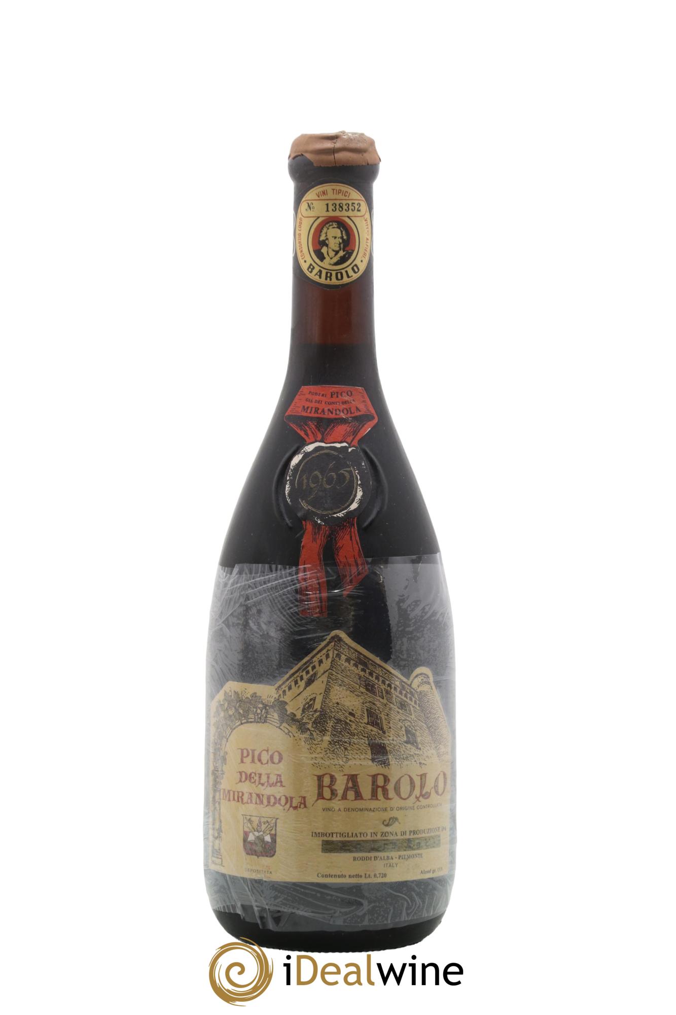 Barolo Pico Della Mirandola 1965 - Lot de 1 bouteille - 0