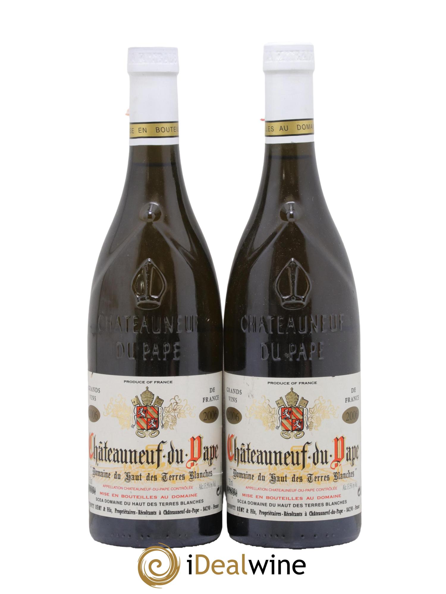 Châteauneuf-du-Pape Haut Des Terres Blanches 2006 - Lot de 2 bouteilles - 0