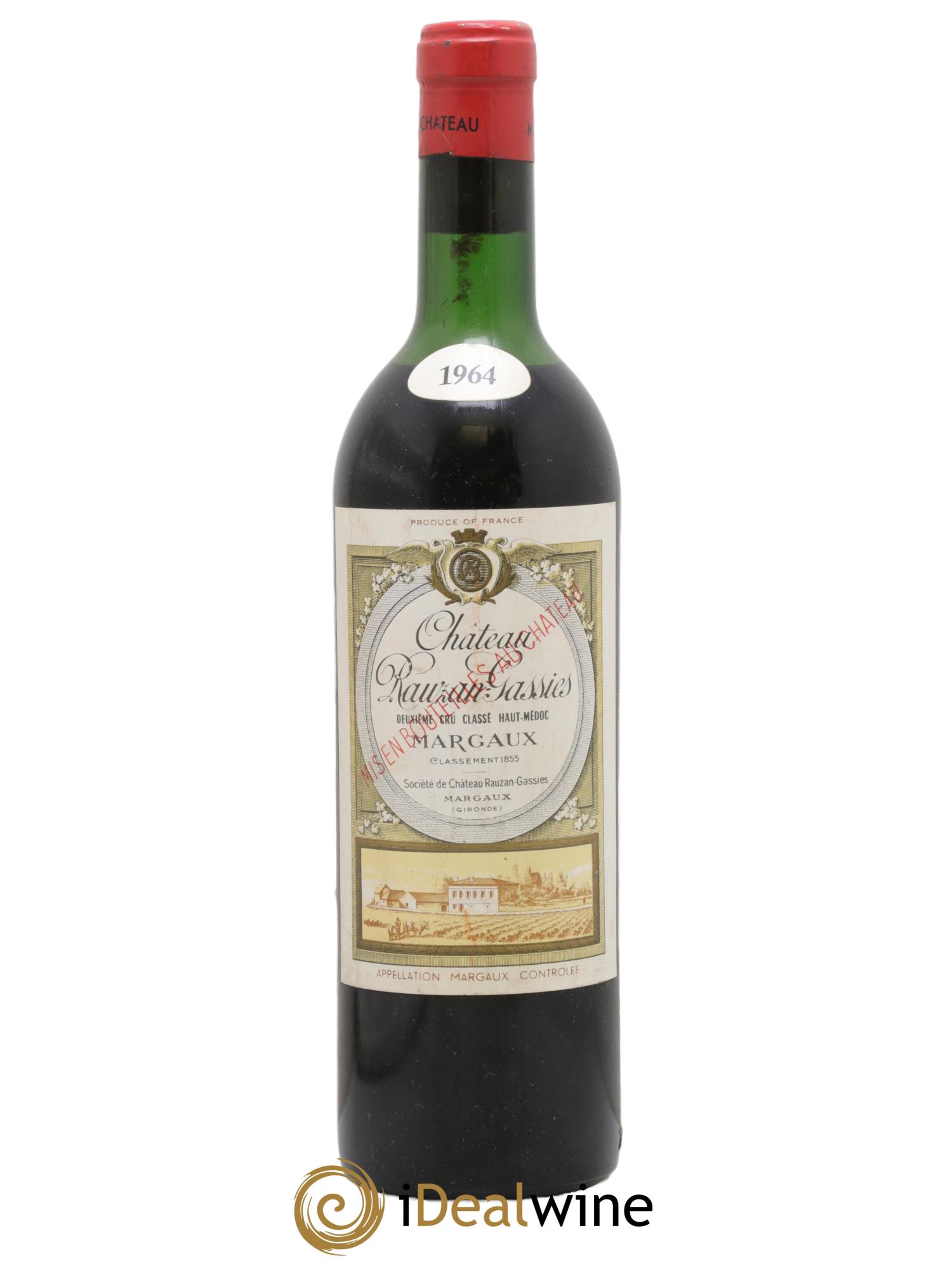 Château Gassies de Rauzan Gassies 1964 - Lot of 1 bottle - 0