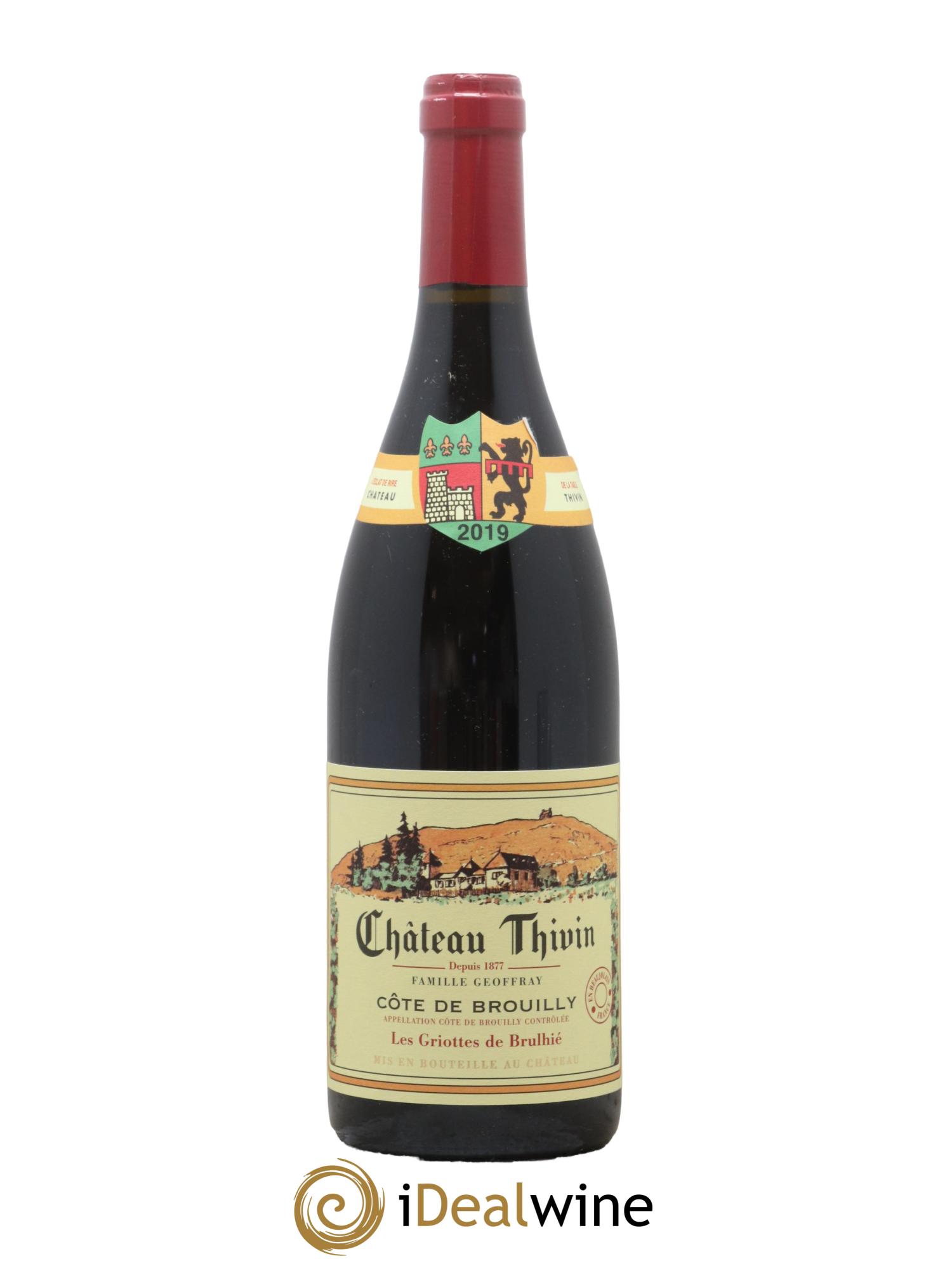 Côte de Brouilly Les Griottes de Brulhié Château Thivin 2019 - Lot de 1 bouteille - 0
