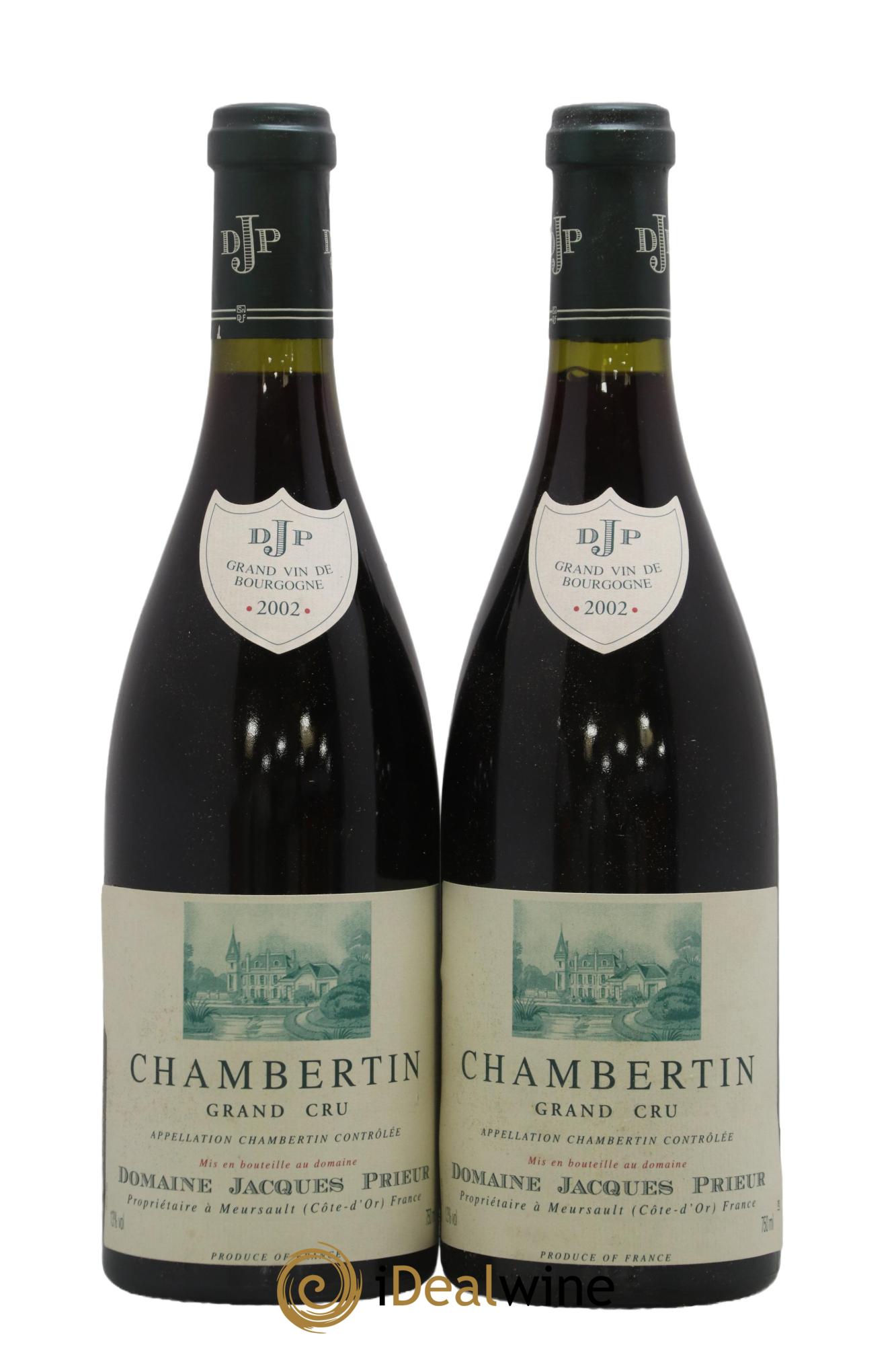 Chambertin Grand Cru Jacques Prieur (Domaine) 2002 - Lot of 2 bottles - 0