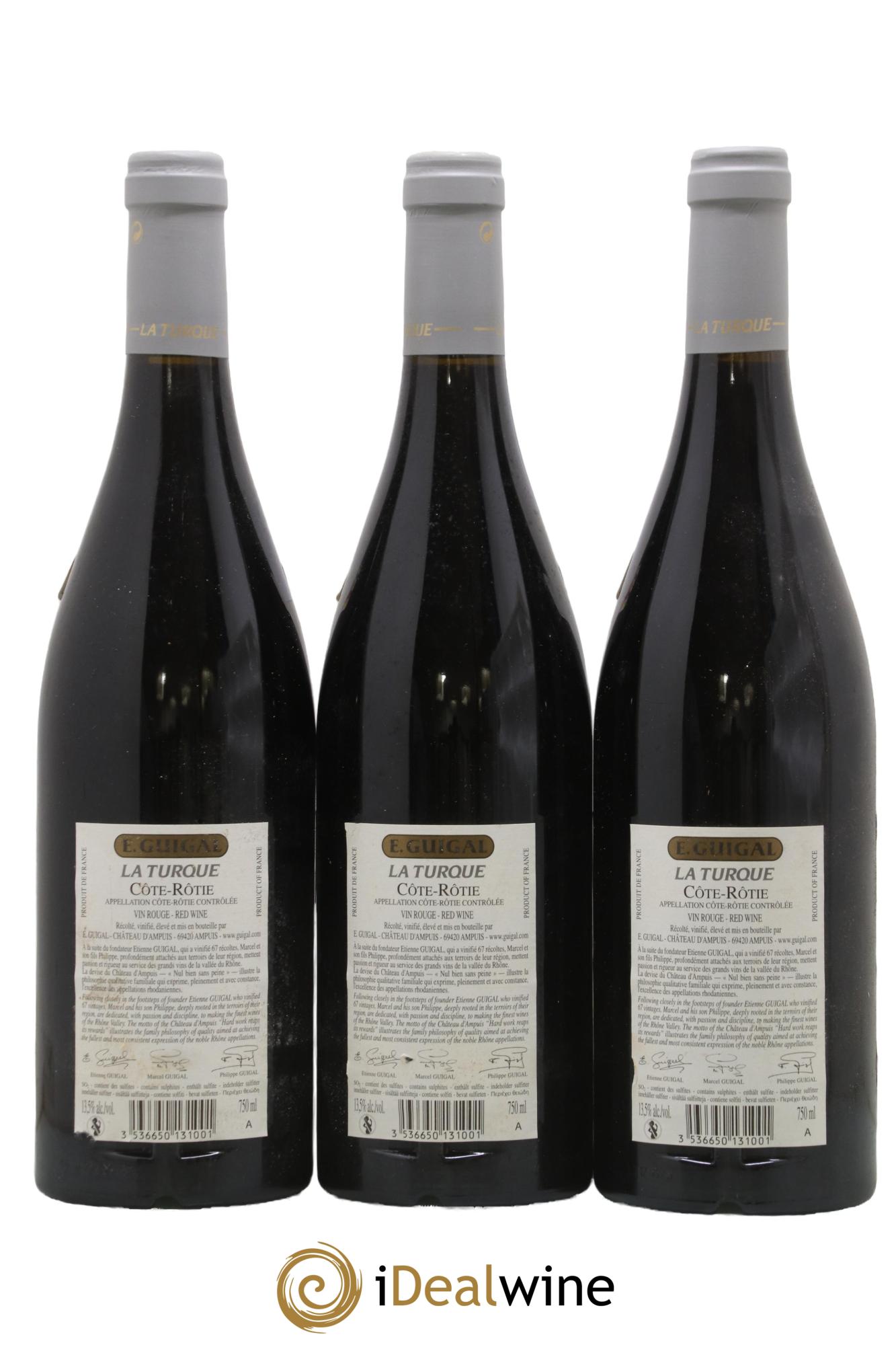 Côte-Rôtie La Turque Guigal 2016 - Posten von 3 Flaschen - 1