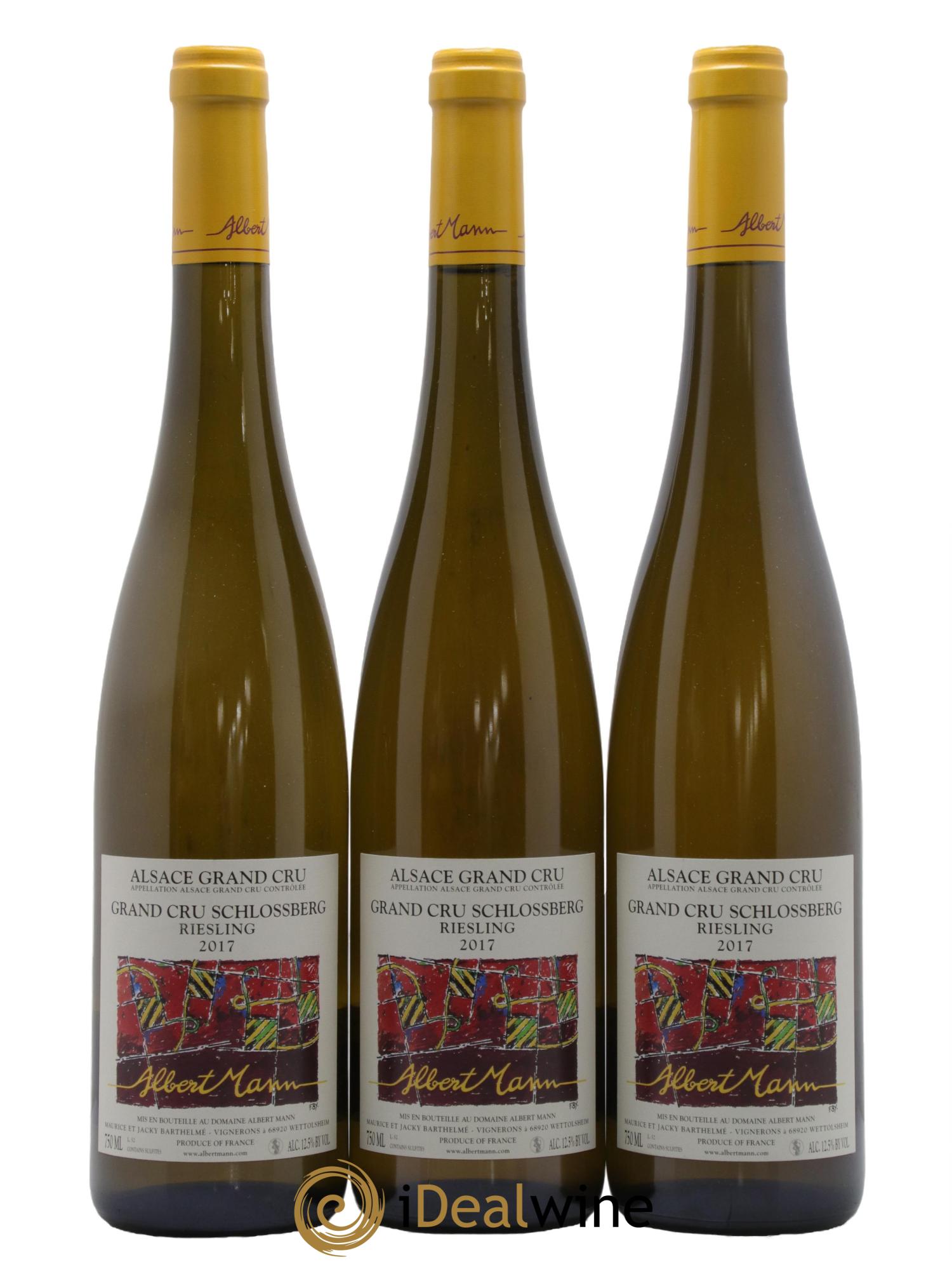 Alsace Riesling Grand Cru Schlossberg Albert Mann 2017 - Lot de 3 bouteilles - 0