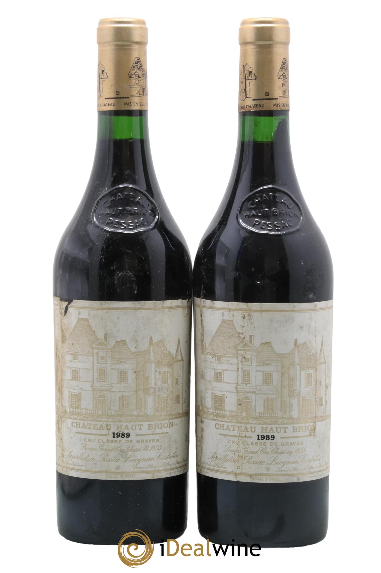 Château Haut Brion 1er Grand Cru Classé 1989 - Lot de 2 bouteilles - 0