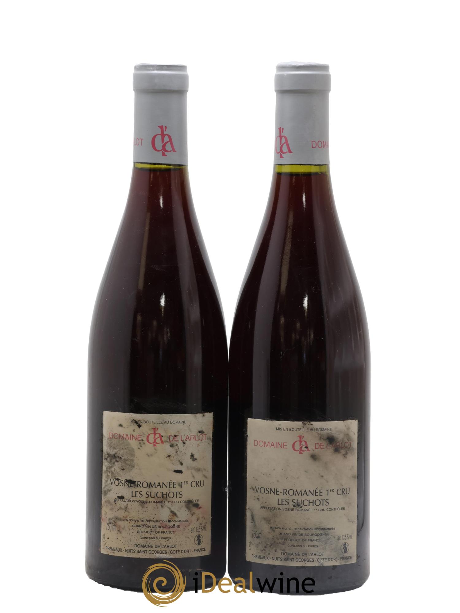 Vosne-Romanée 1er Cru Les Suchots Domaine de l'Arlot 2008 - Lotto di 2 bottiglie - 1