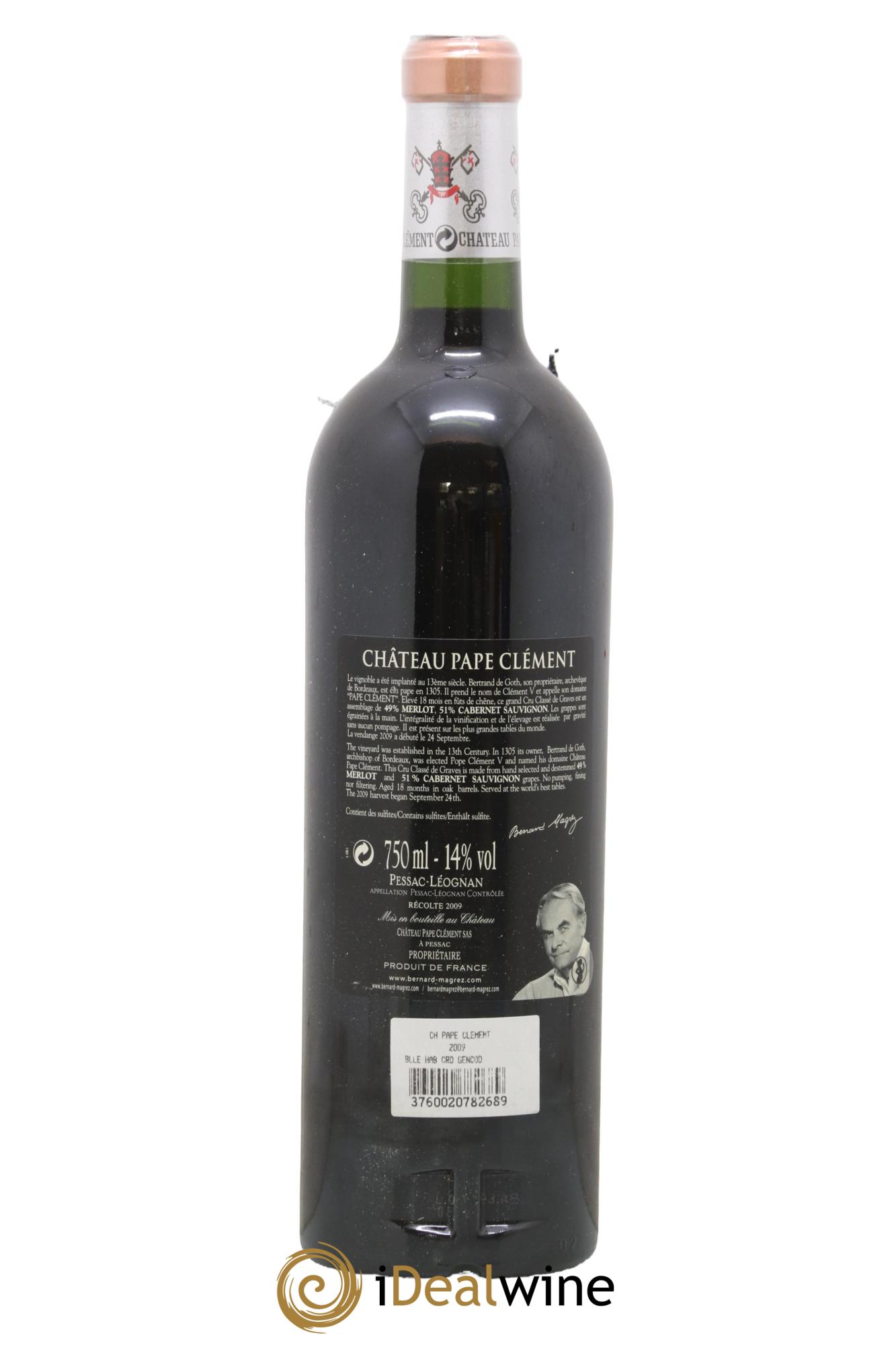 Château Pape Clément Cru Classé de Graves 2009 - Lot de 1 bouteille - 1