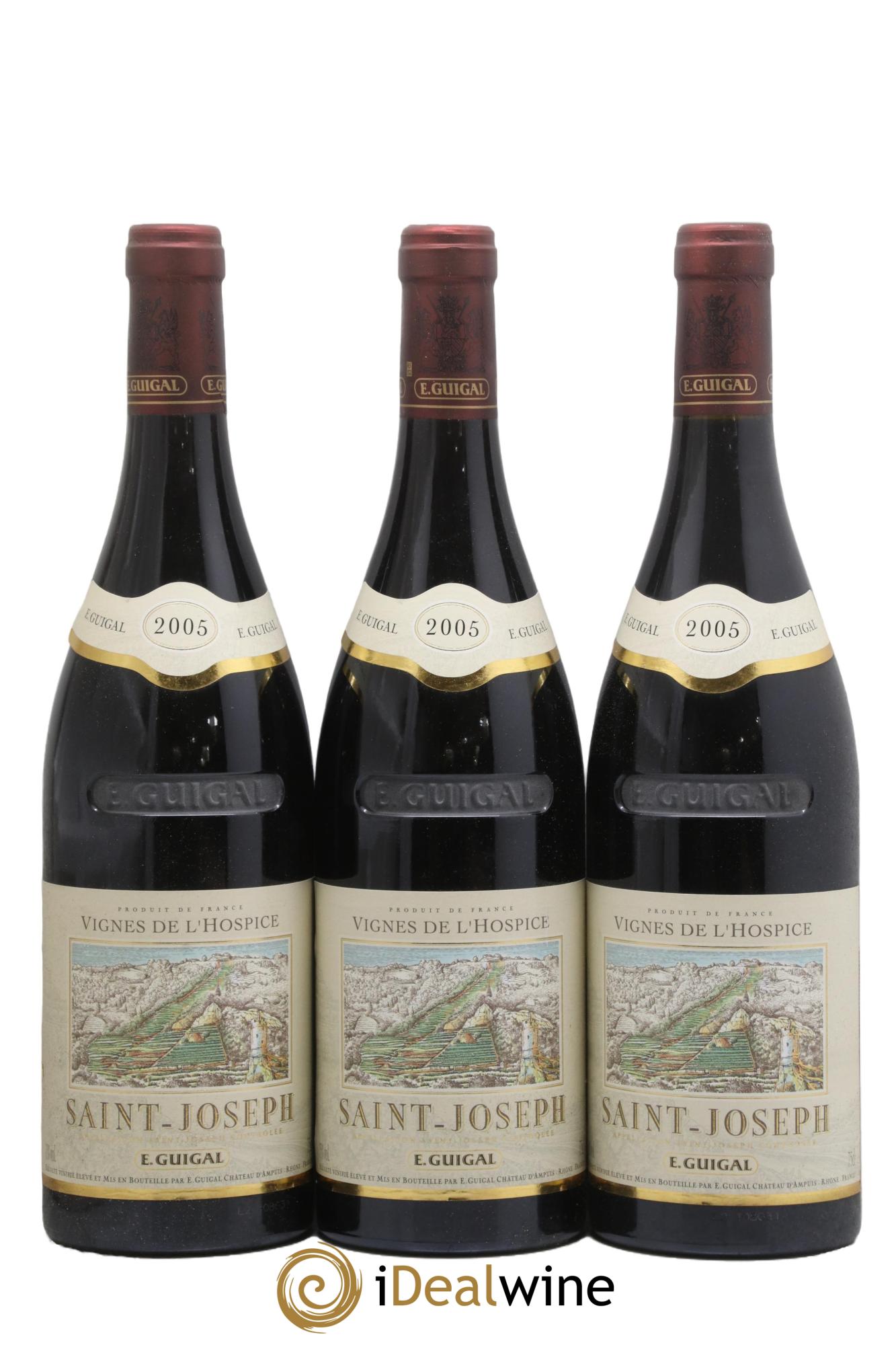 Saint-Joseph Vignes de l'Hospice Guigal 2005 - Lot de 3 bouteilles - 0