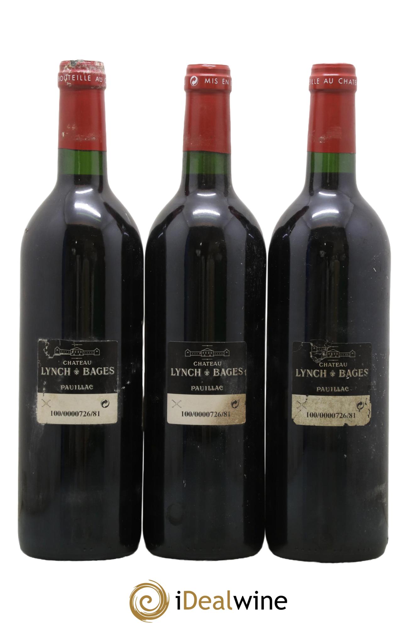 Château Lynch Bages 5ème Grand Cru Classé 2000 - Lotto di 3 bottiglie - 1