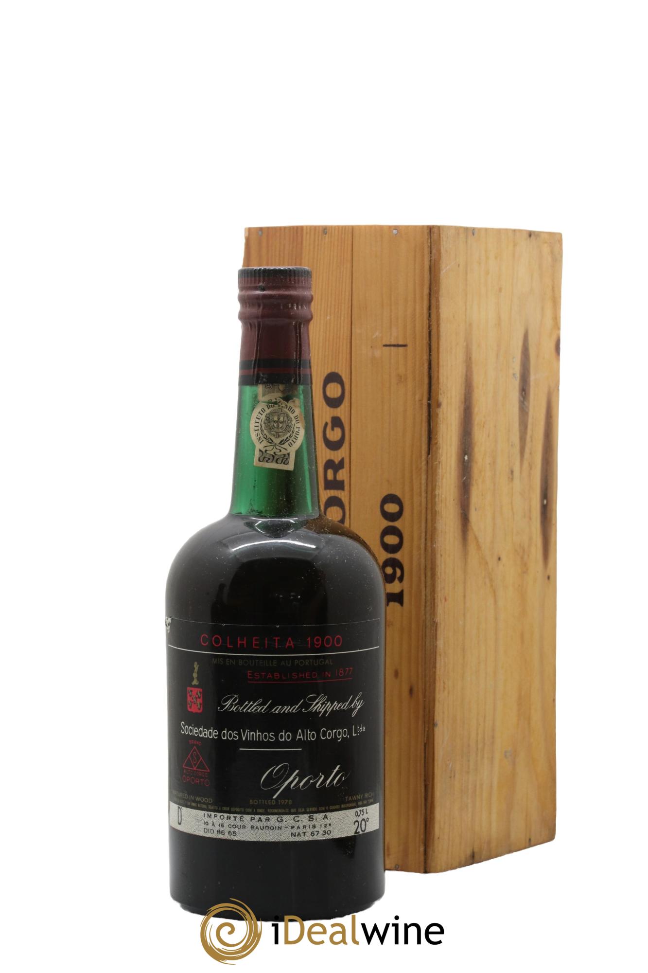 Porto Alto Corgo 1900 - Lot de 1 bouteille - 0