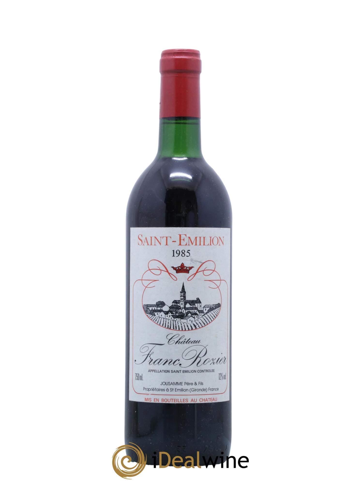 Saint-Émilion Chateau Franc De Rozier 1985 - Posten von 1 Flasche - 0