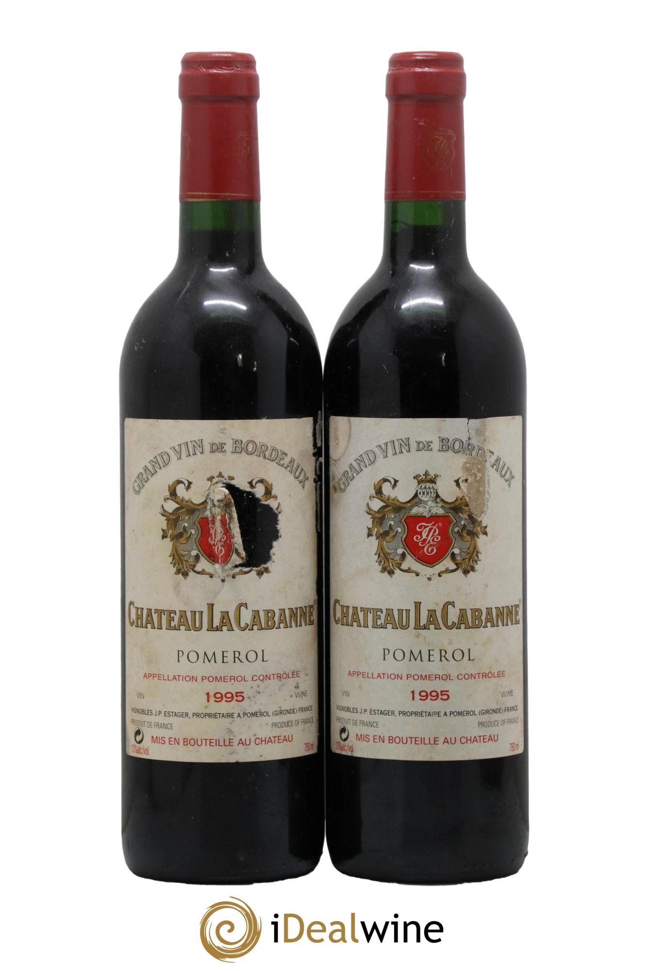 Château la Cabanne 1995 - Lot of 2 bottles - 0