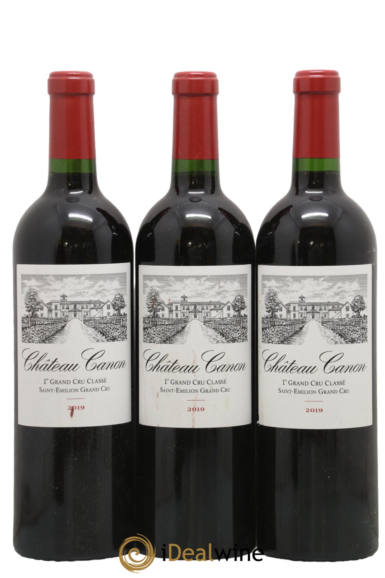 Château Canon 1er Grand Cru Classé B 2019 - Lot of 3 bottles - 0