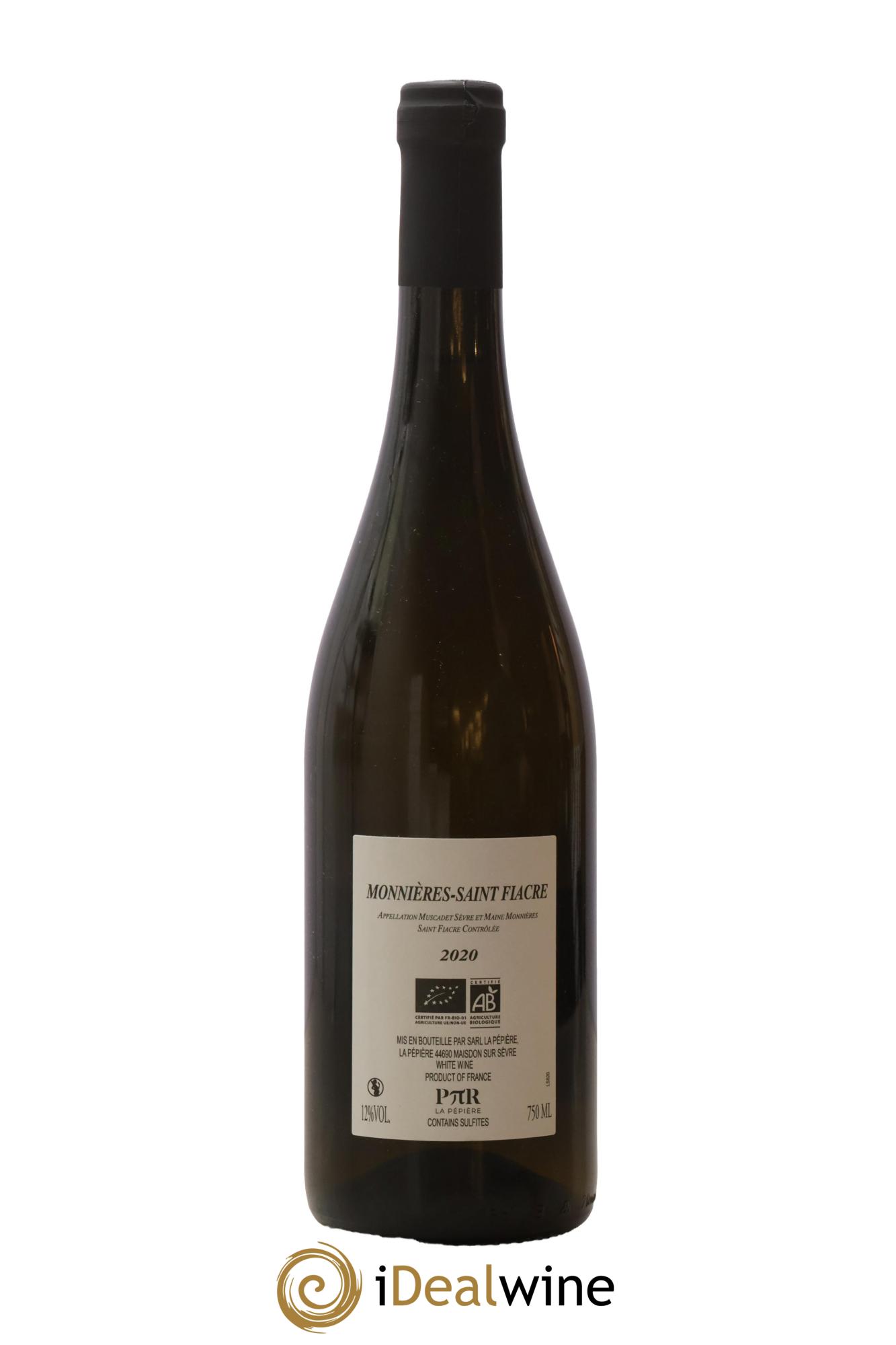 Muscadet-Sèvre-et-Maine Monnières-Saint Fiacre Domaine de la Pépière 2020 - Lot de 1 bouteille - 1