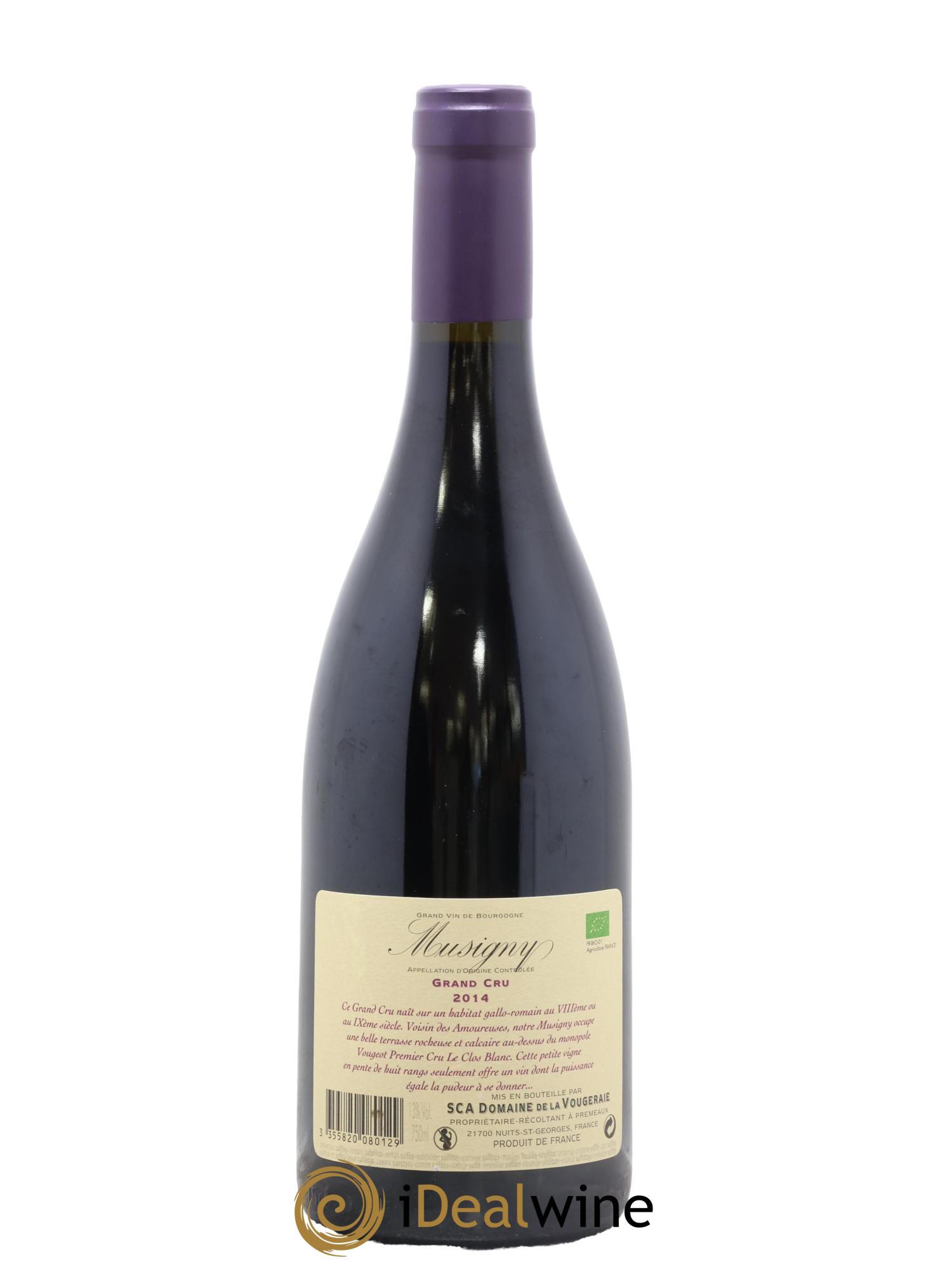 Musigny Grand Cru La Vougeraie 2014 - Lot de 1 bouteille - 1