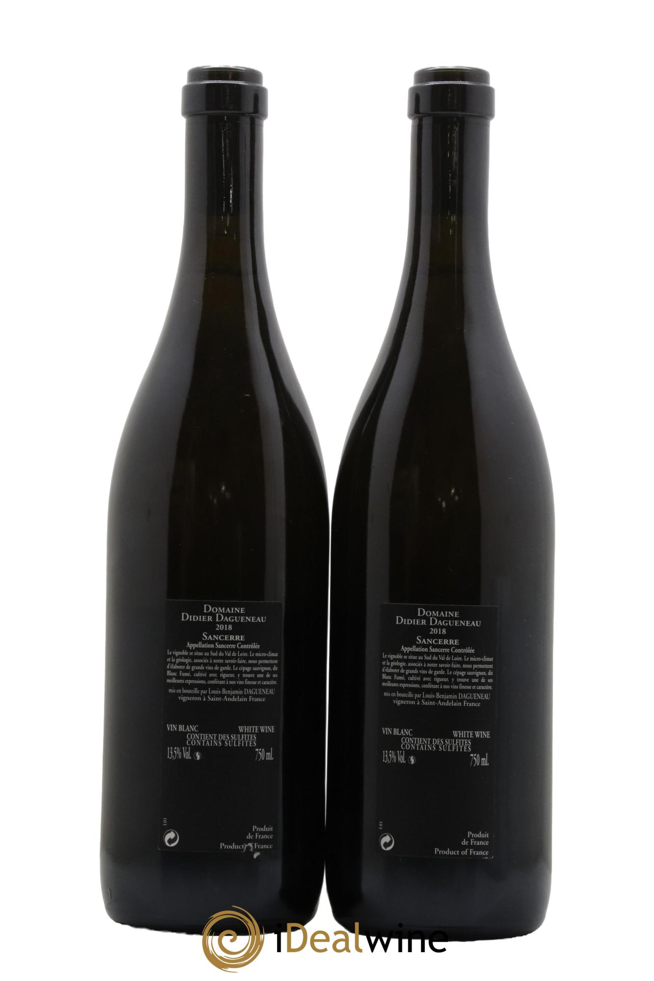 Sancerre Le Mont Damné Chavignol Dagueneau (Domaine Didier - Louis-Benjamin) 2018 - Posten von 2 Flaschen - 1