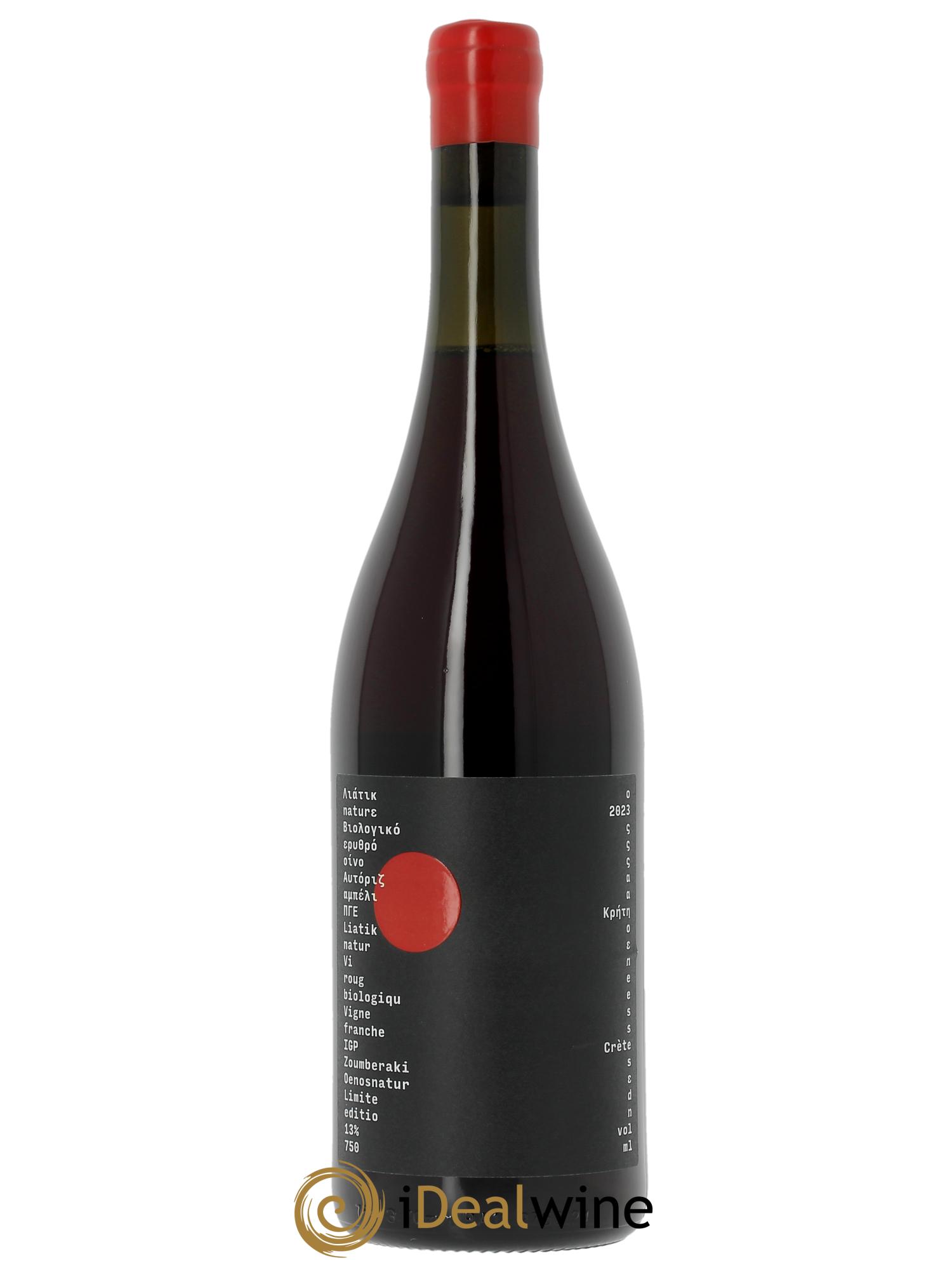 IGP Crète Nikos Zoumberakis Liatiko - Vignes Franches  2023 - Lot de 1 bouteille - 0