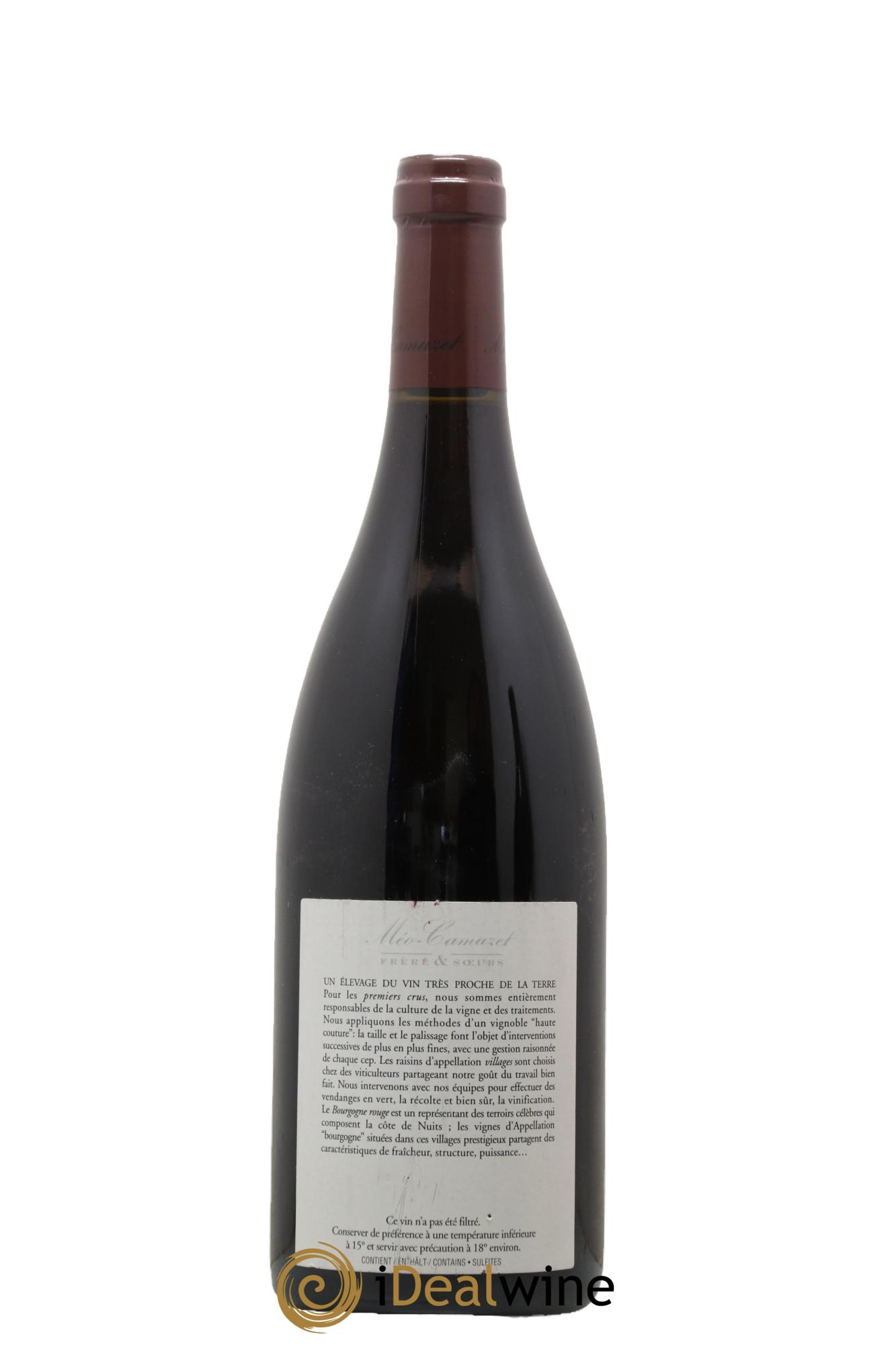Nuits-Saint-Georges 1er Cru Les Perrières Méo-Camuzet (Frère & Soeurs)  2008 - Lot de 1 bouteille - 1