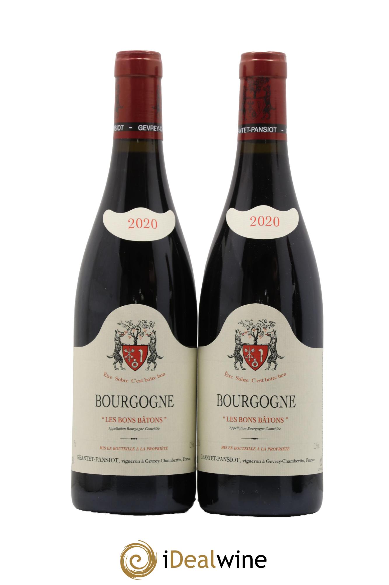 Bourgogne Les Bons Batons Domaine Geantet Pansiot 2020 - Lot de 2 bouteilles - 0