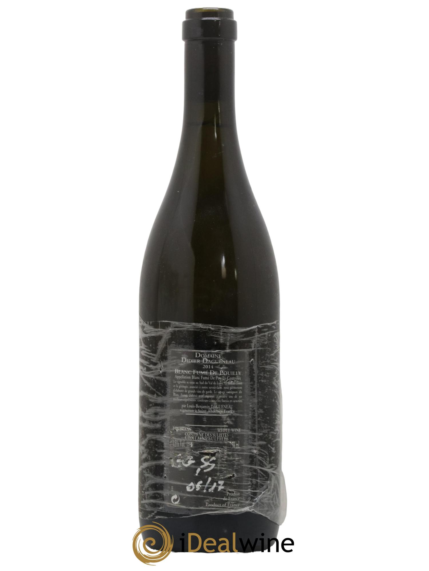 Vin de France (anciennement Pouilly-Fumé) Silex Dagueneau (Domaine Didier - Louis-Benjamin) 2014 - Lot de 1 bouteille - 1