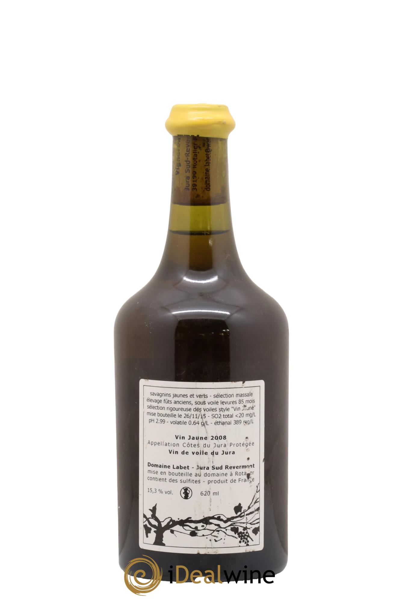 Côtes du Jura Vin Jaune Romain - Julien - Charline Labet 2008 - Posten von 1 Flasche - 1