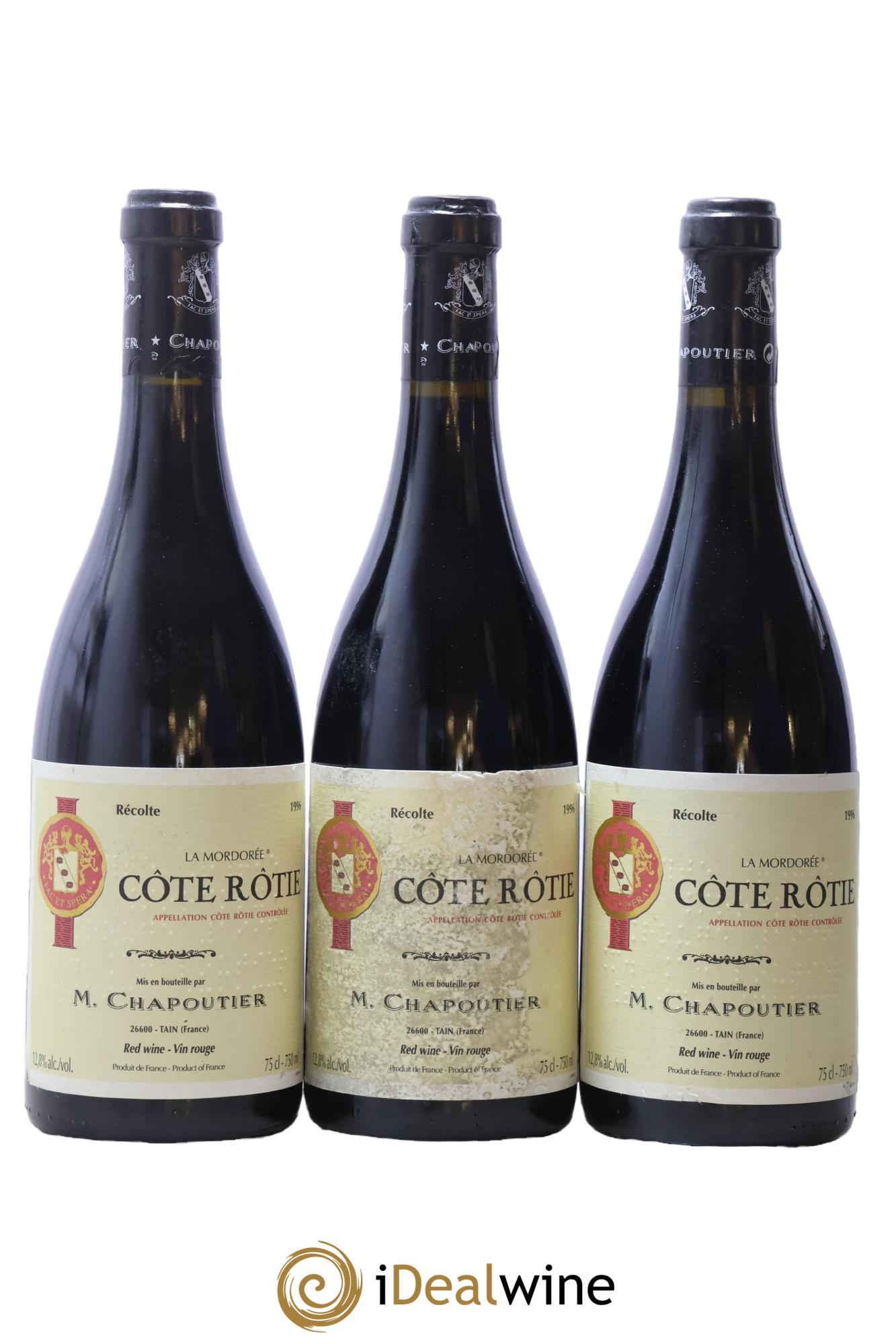 Côte-Rôtie La Mordorée Chapoutier 1996 - Lotto di 6 bottiglie - 1
