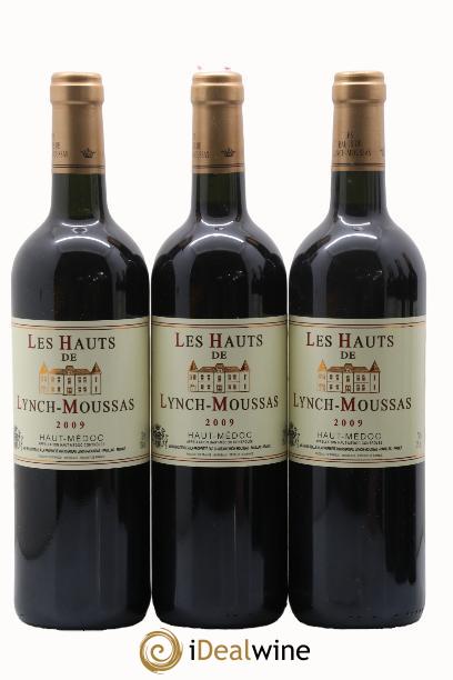 Haut Médoc Les Hauts de Lynch-Moussas 2009 - Posten von 3 Flaschen - 0