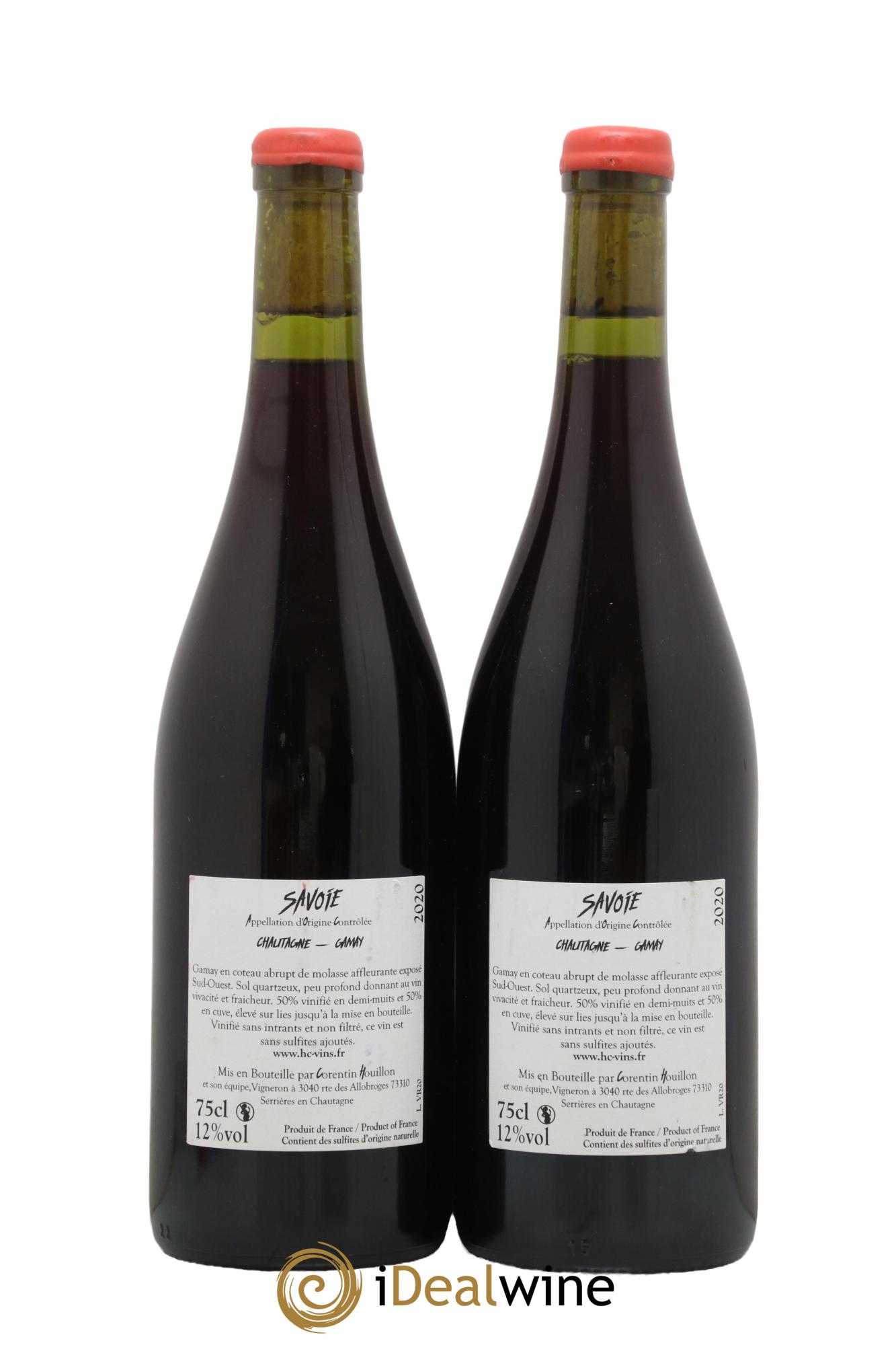 Vin de Savoie Vieux Foug Domaine Corentin Houillon 2020 - Lot de 2 bouteilles - 1