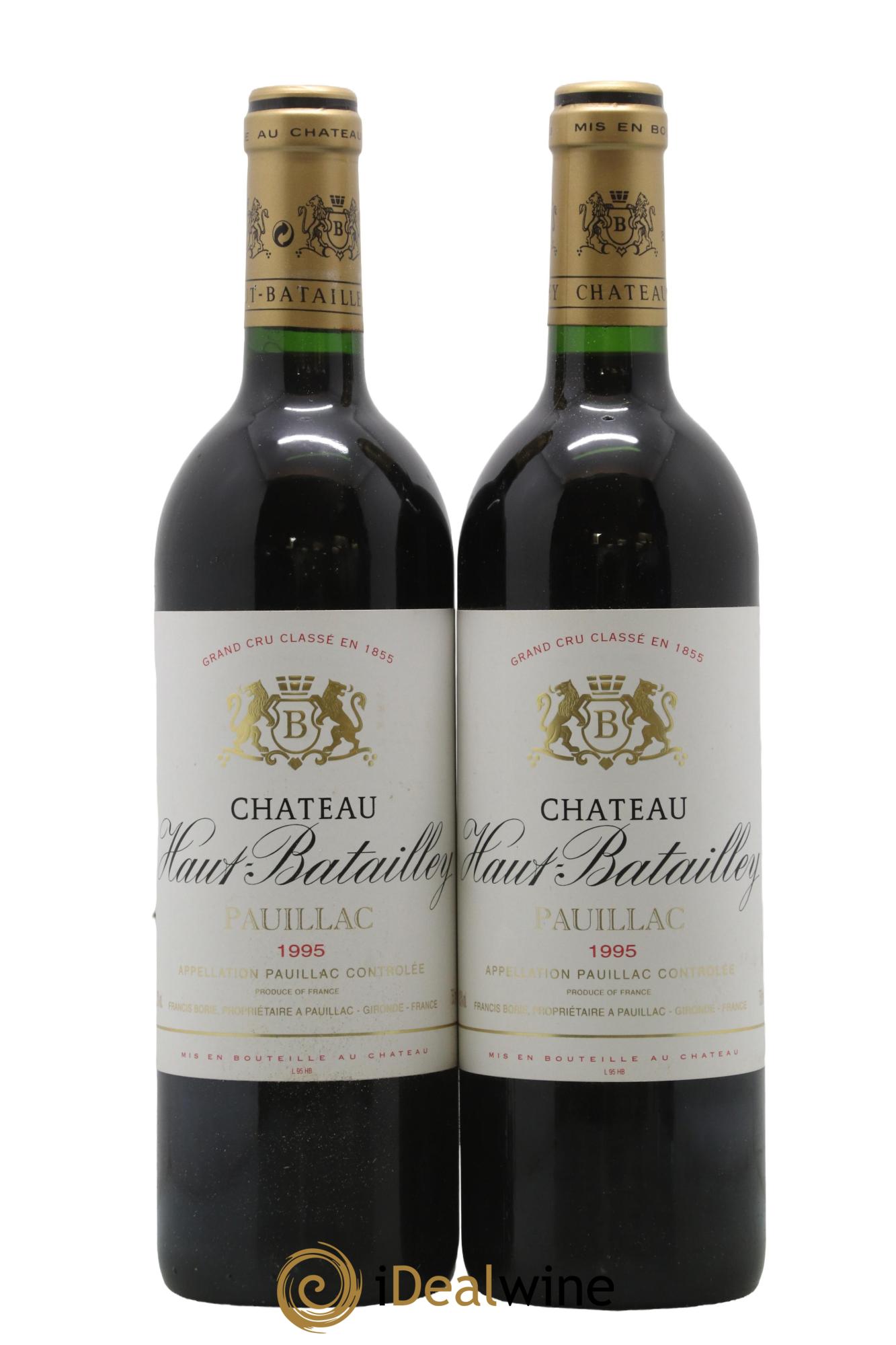 Château Haut Batailley 5ème Grand Cru Classé 1995 - Posten von 2 Flaschen - 0