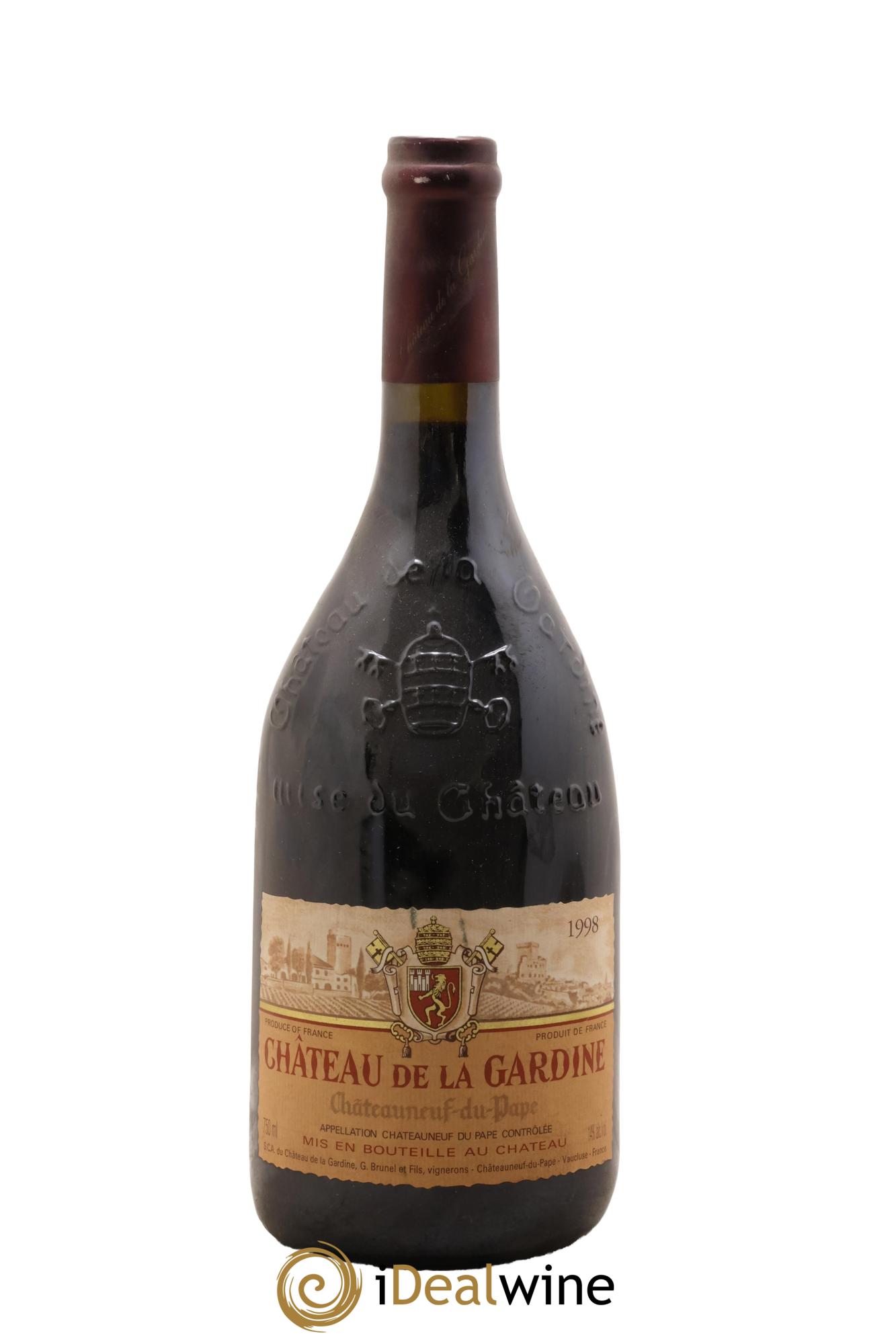 Châteauneuf-du-Pape Château de La Gardine Famille Brunel 1998 - Posten von 1 Flasche - 0