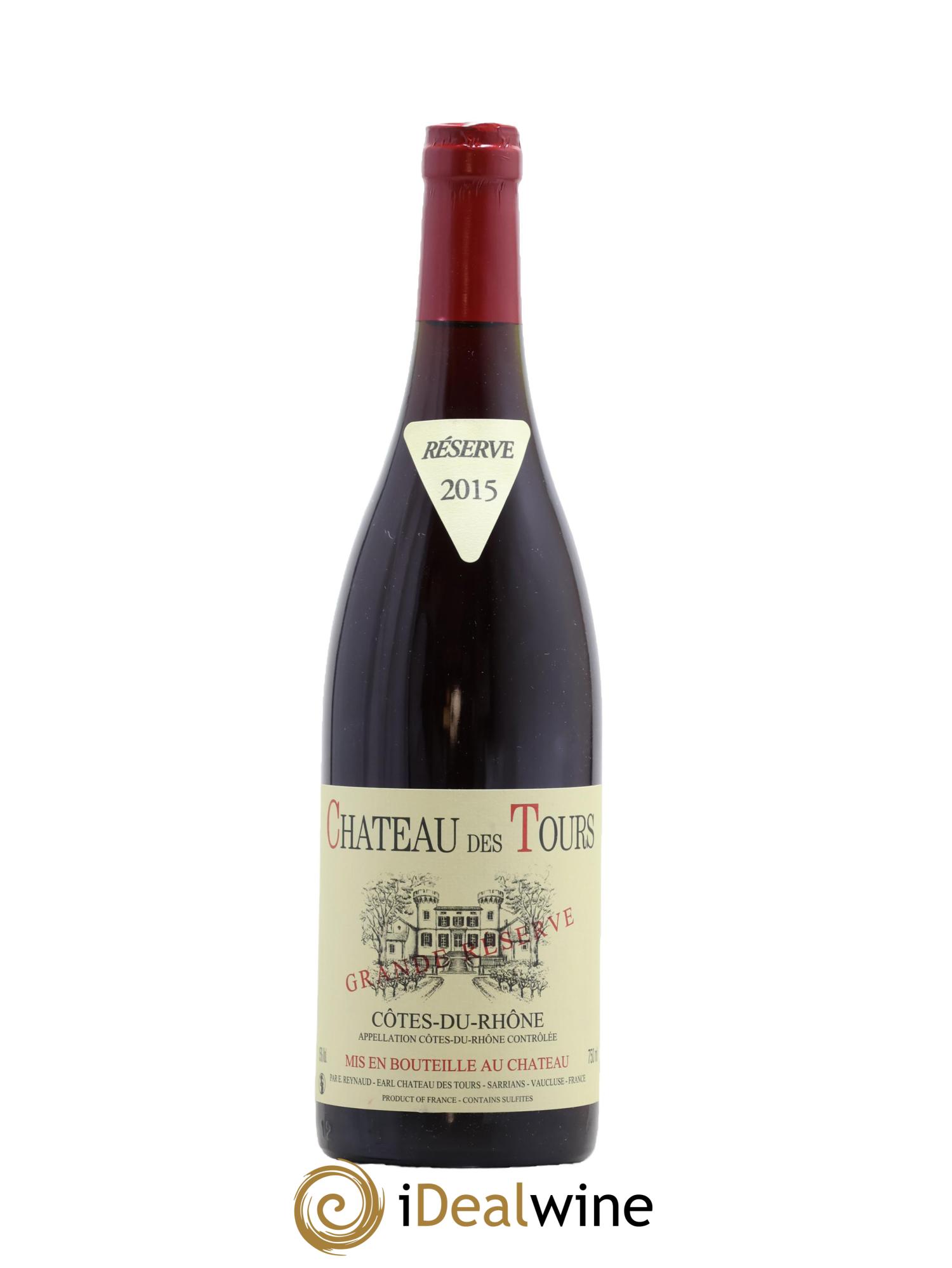 Côtes-du-Rhône Château des Tours Grande Réserve Emmanuel Reynaud 2015 - Lot de 1 bouteille - 0