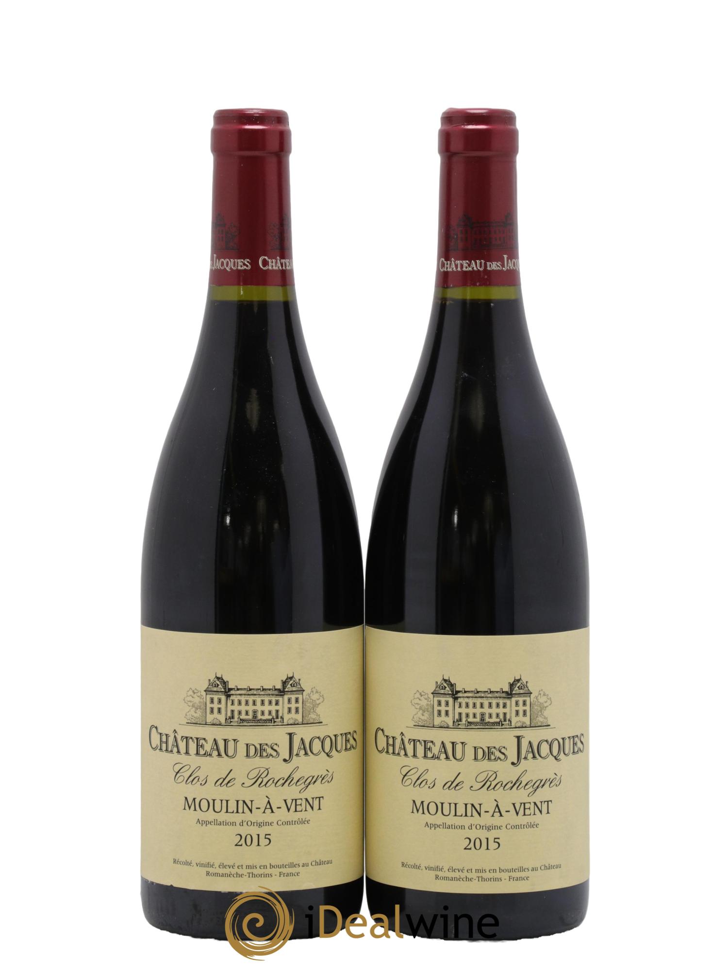 Moulin à Vent Clos de Rochegrès Château des Jacques 2015 - Posten von 2 Flaschen - 0