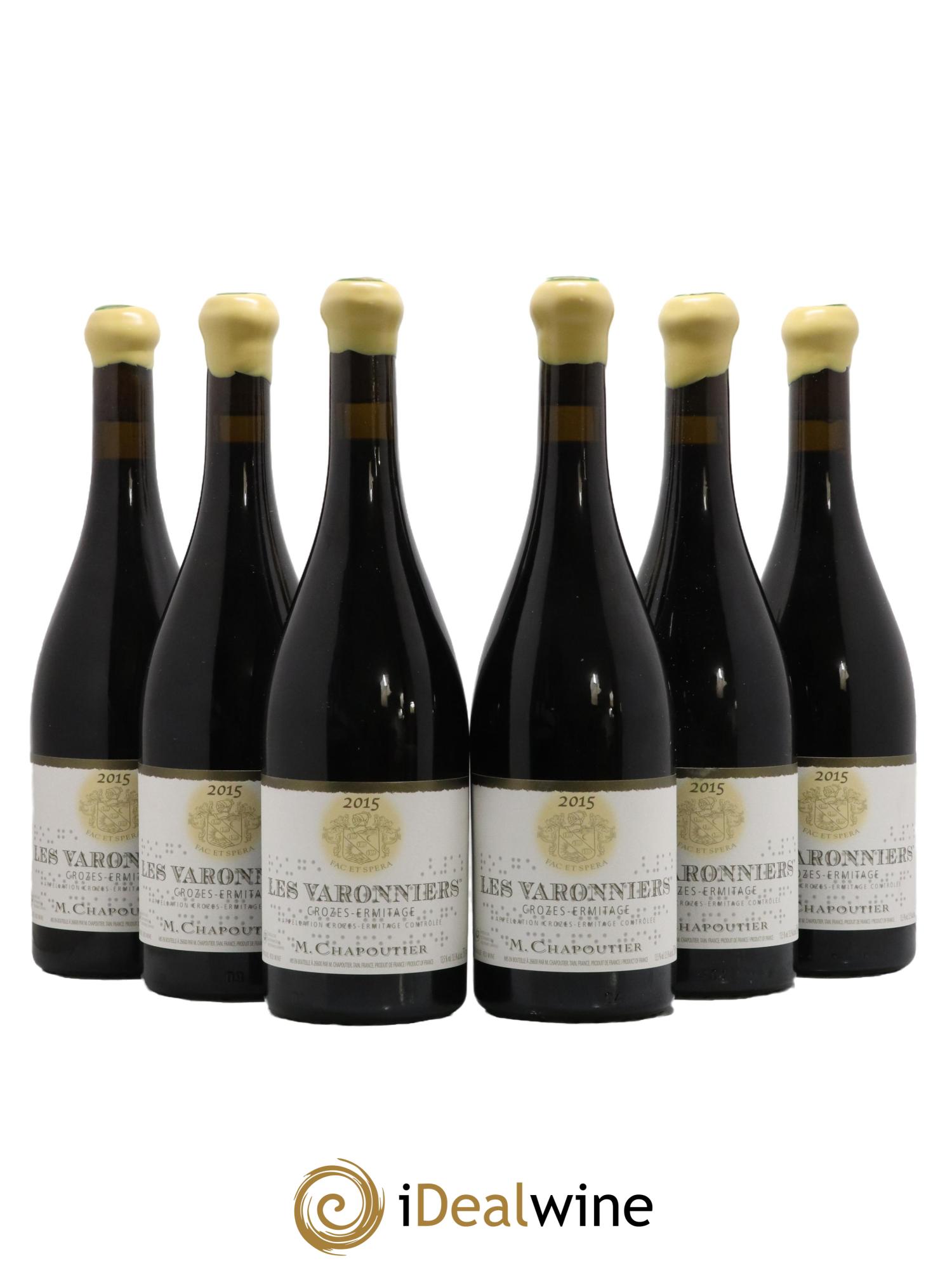 Crozes-Hermitage Les Varonniers Chapoutier 2015 - Lot de 6 bouteilles - 0