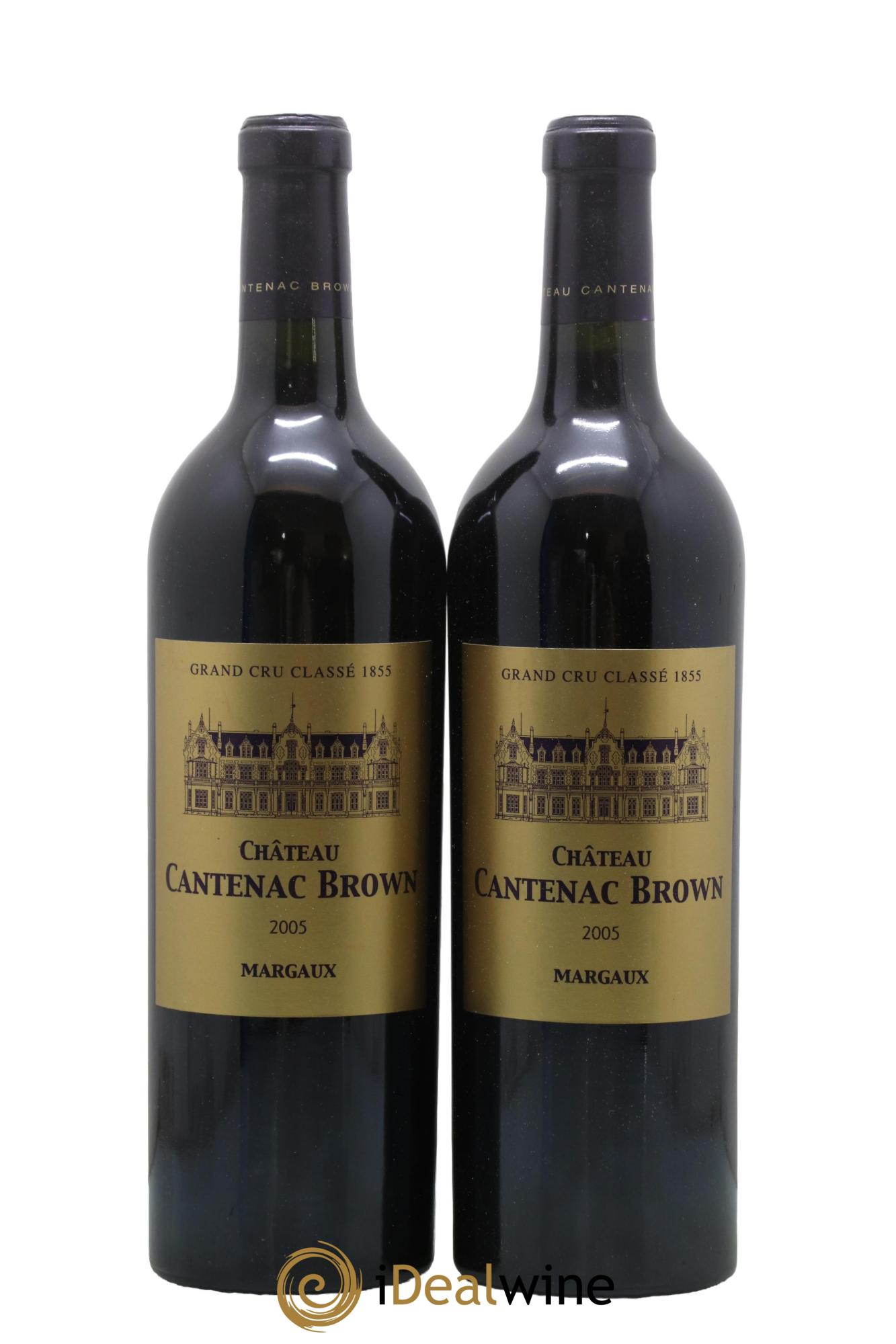 Château Cantenac Brown 3ème Grand Cru Classé 2005 - Lot de 2 bouteilles - 0