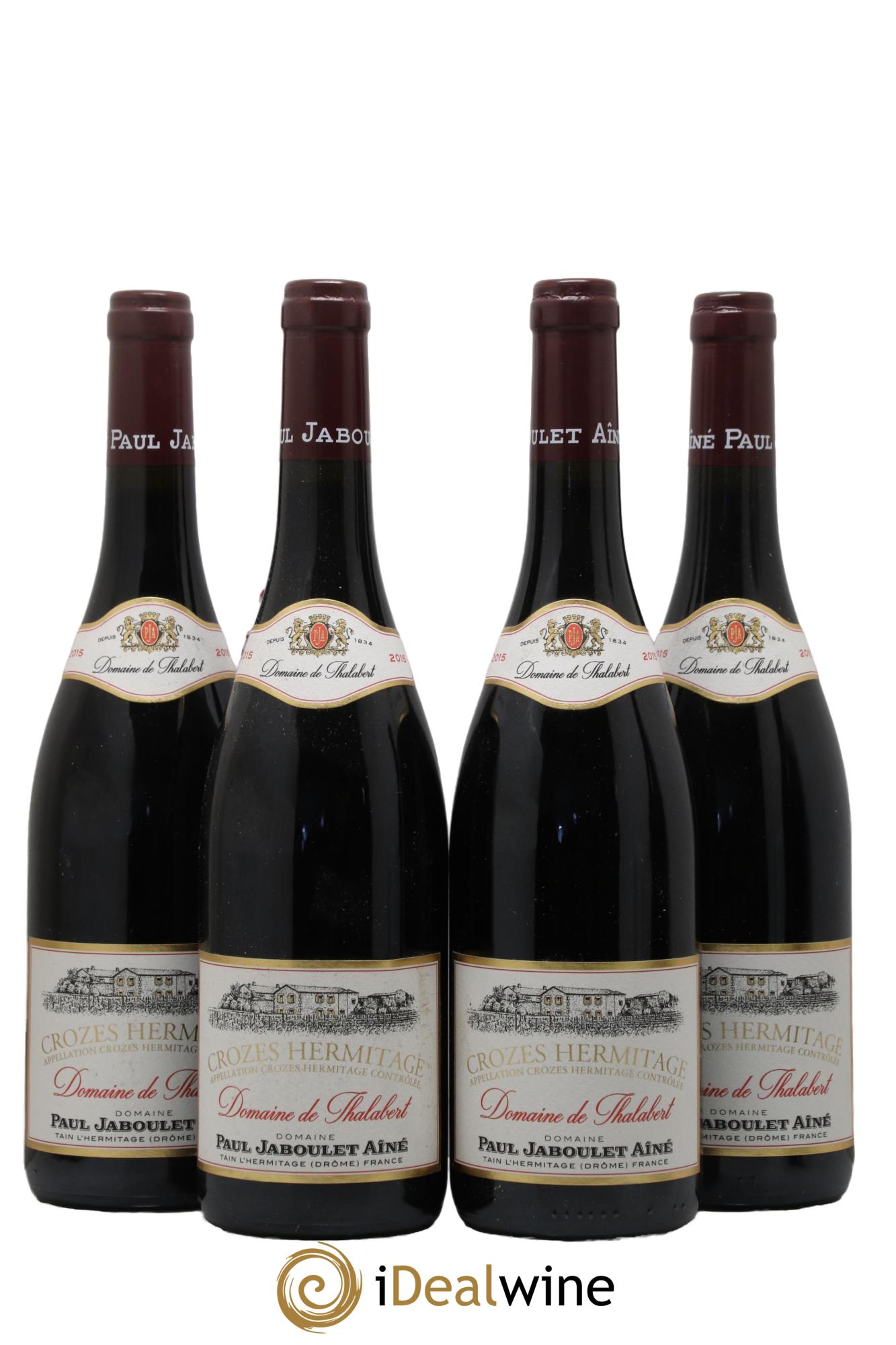 Crozes-Hermitage Domaine de Thalabert Paul Jaboulet Ainé 2015 - Lot de 4 bouteilles - 0