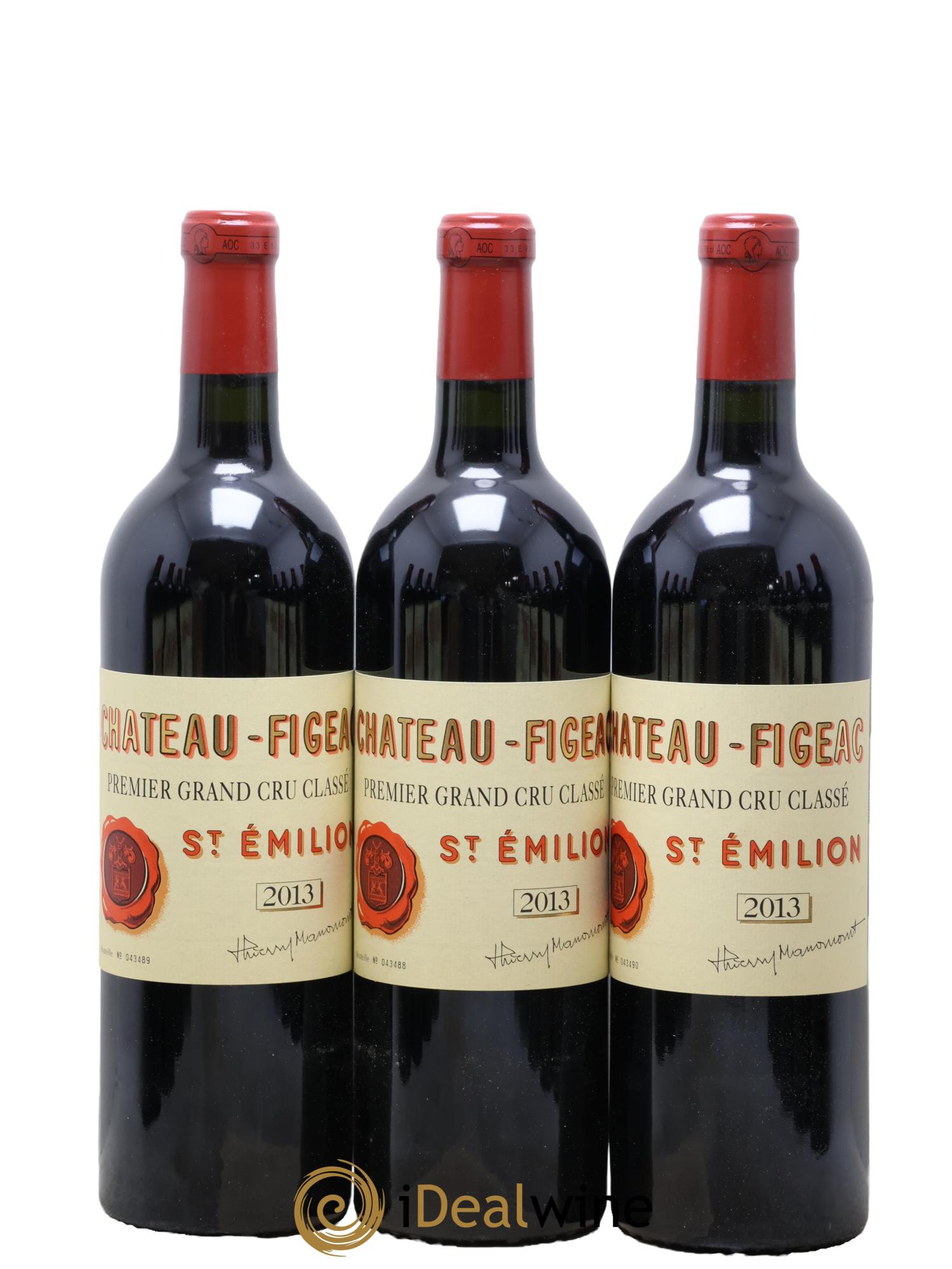 Château Figeac 1er Grand Cru Classé A 2013 - Lot de 12 bouteilles - 1