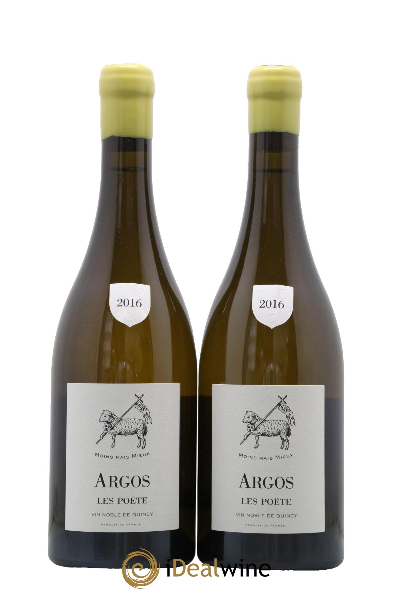 Vin de France (anciennement Quincy) Argos Les Poëte 2016 - Lot de 2 bouteilles - 0