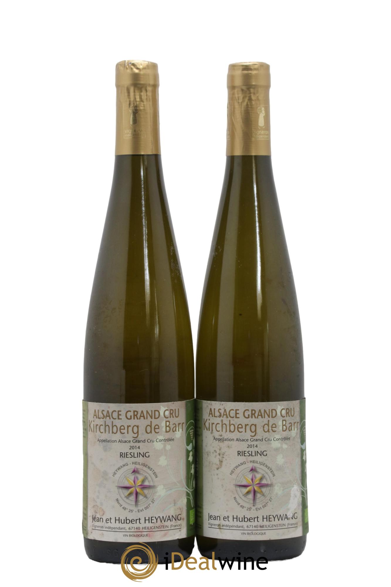 Alsace Riesling Grand Cru Kirchberg de Barr Domaine Hubert Heywang 2014 - Lot de 2 bouteilles - 0