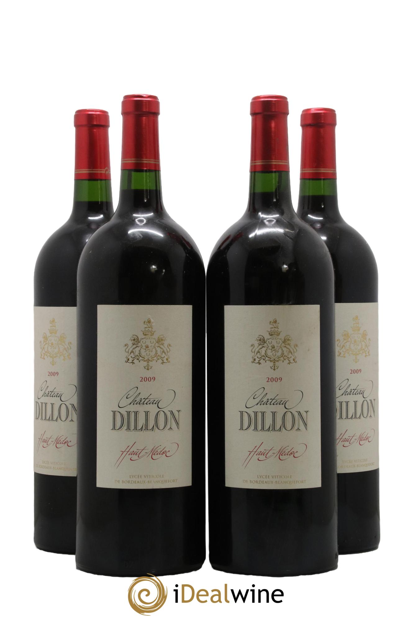 Château Dillon Cru Bourgeois 2009 - Lot de 4 magnums - 0