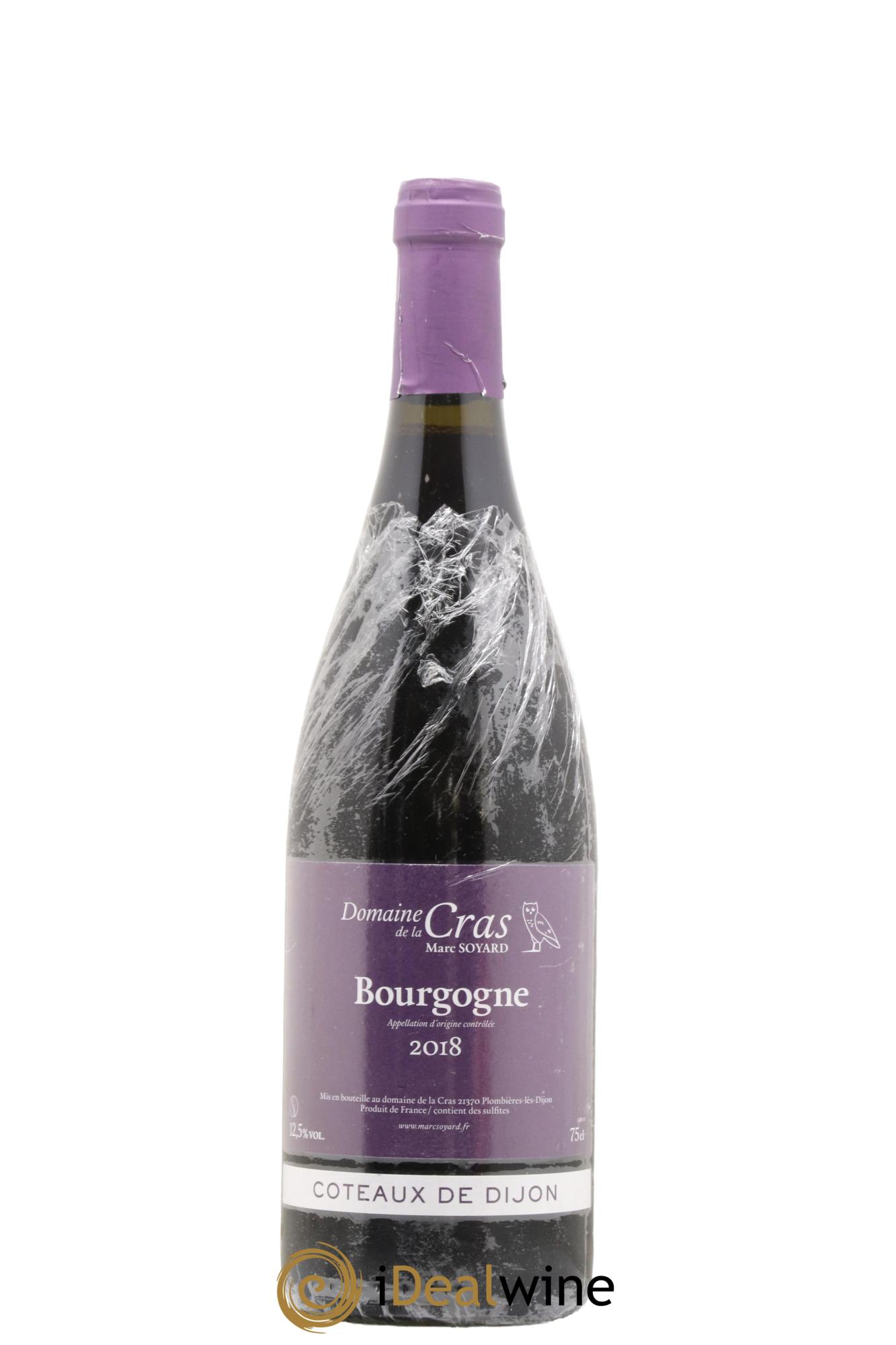 Bourgogne Domaine de la Cras - Marc Soyard 2018 - Lot de 1 bouteille - 0